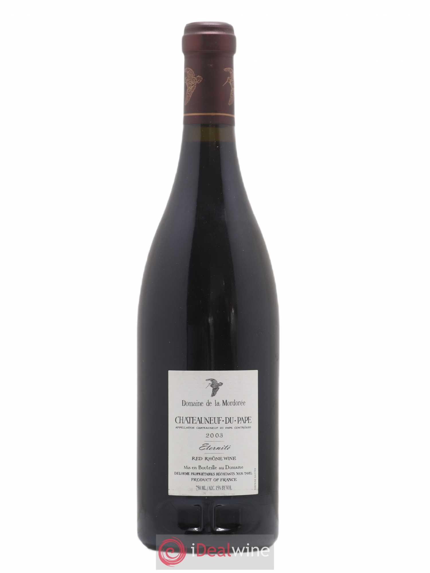 Châteauneuf-du-Pape La Plume du Peintre La Mordorée (Domaine de) 2003 - Lot de 1 bouteille - 1