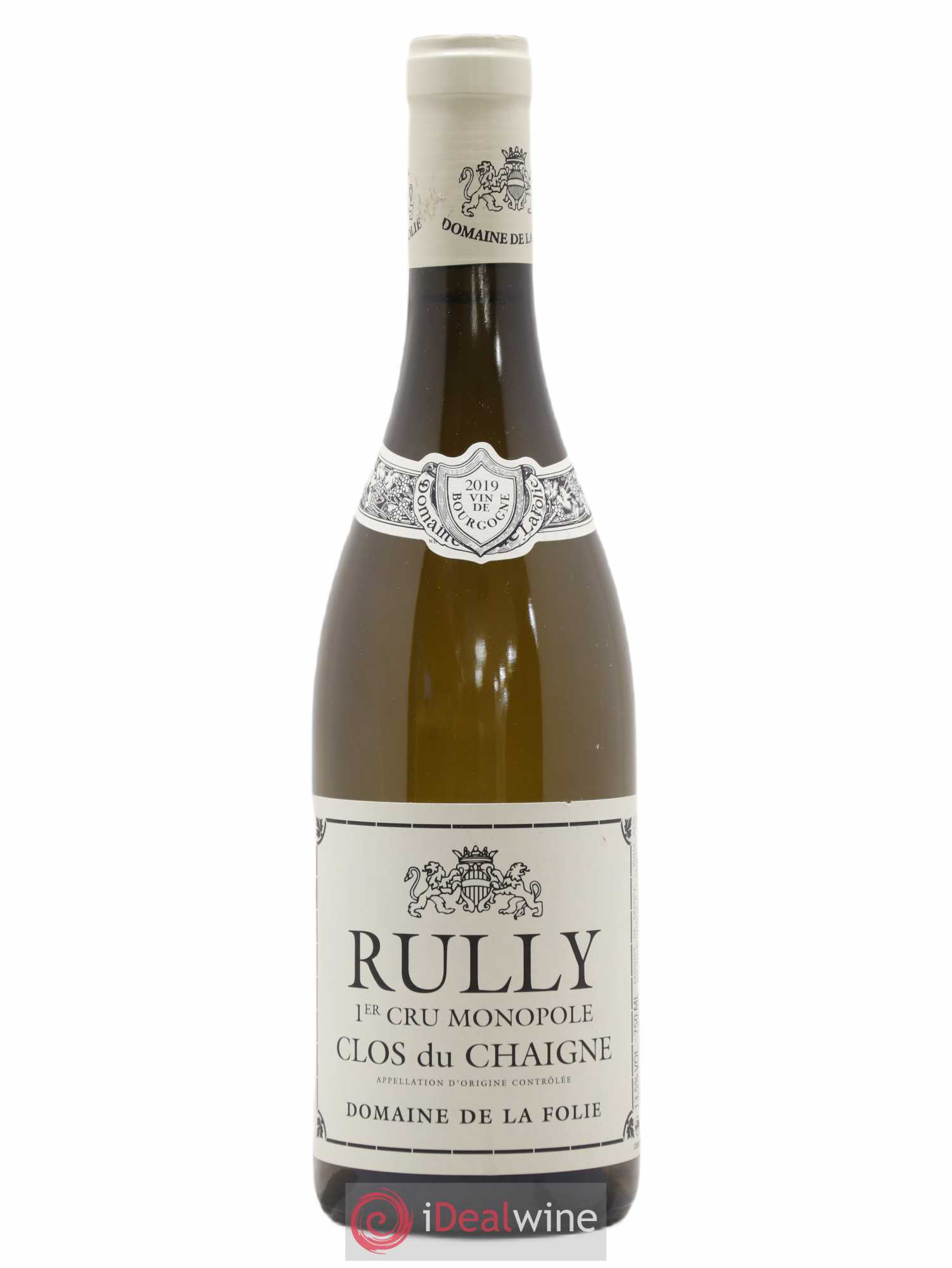 Rully 1er Cru Clos du Chaigne Domaine de la Folie 2019 - Lot de 1 bouteille - 0