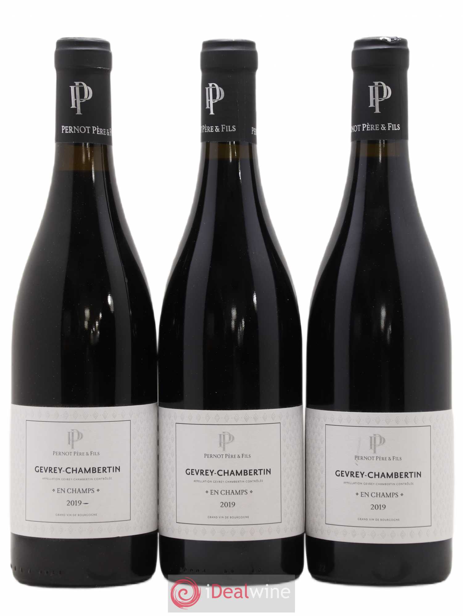 Gevrey-Chambertin En Champs Pernot Père et Fils 2019 - Posten von 3 Flaschen - 0