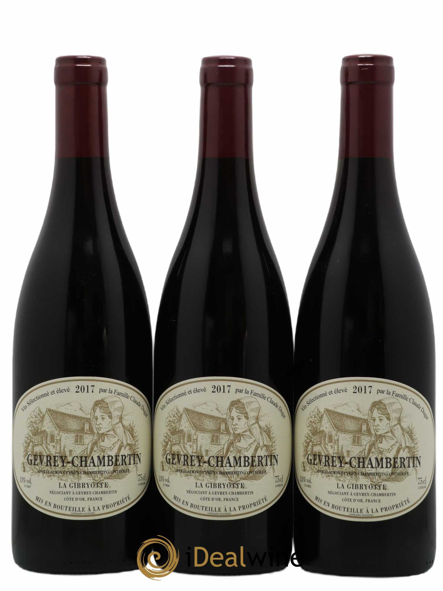 Gevrey-Chambertin Dugat La Gybriotte 2017 - Lot de 3 bouteilles - 0