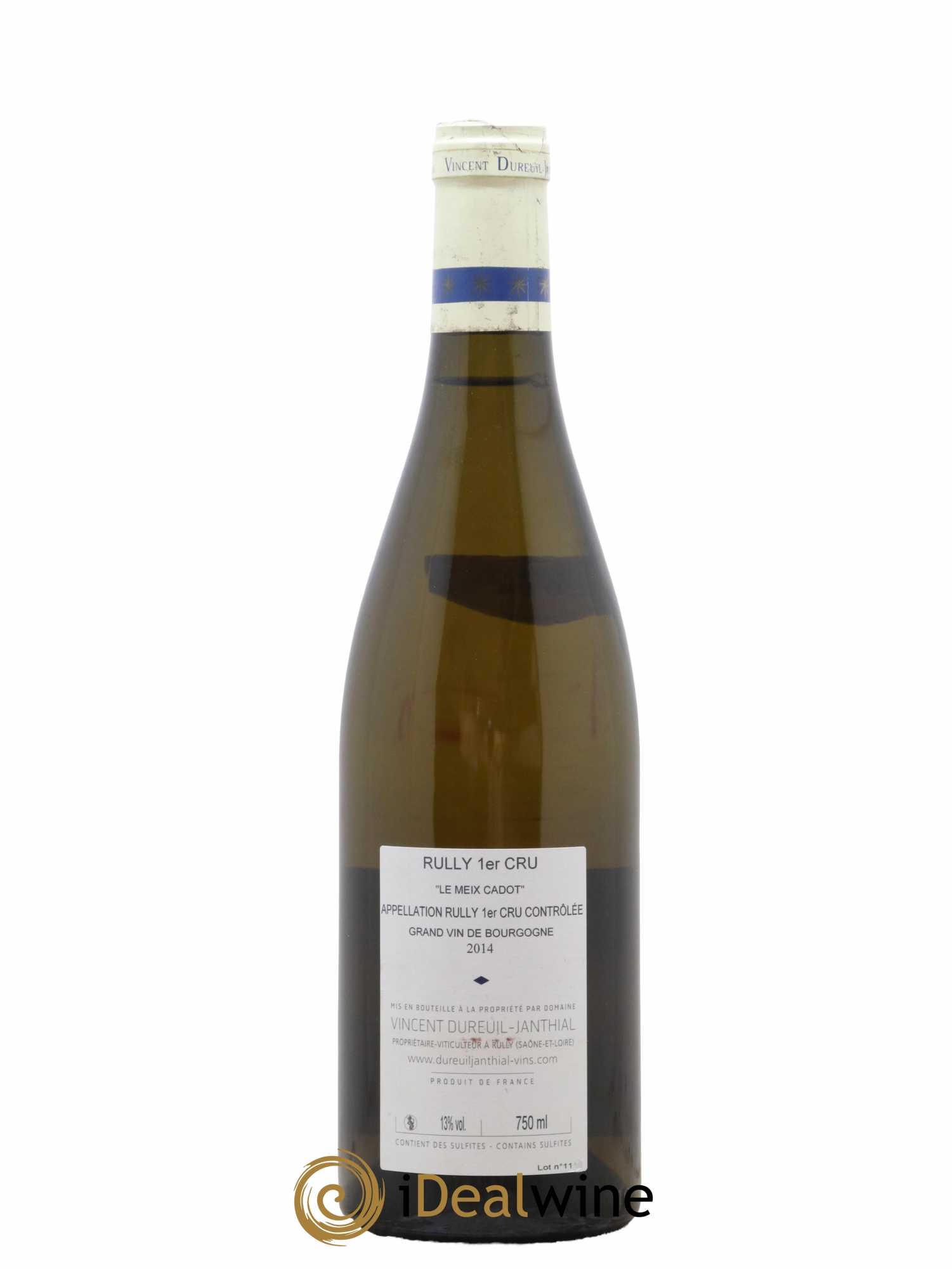 Rully 1er Cru Le Meix Cadot Vieilles Vignes Vincent Dureuil-Janthial 2014 - Lot de 1 bouteille - 1