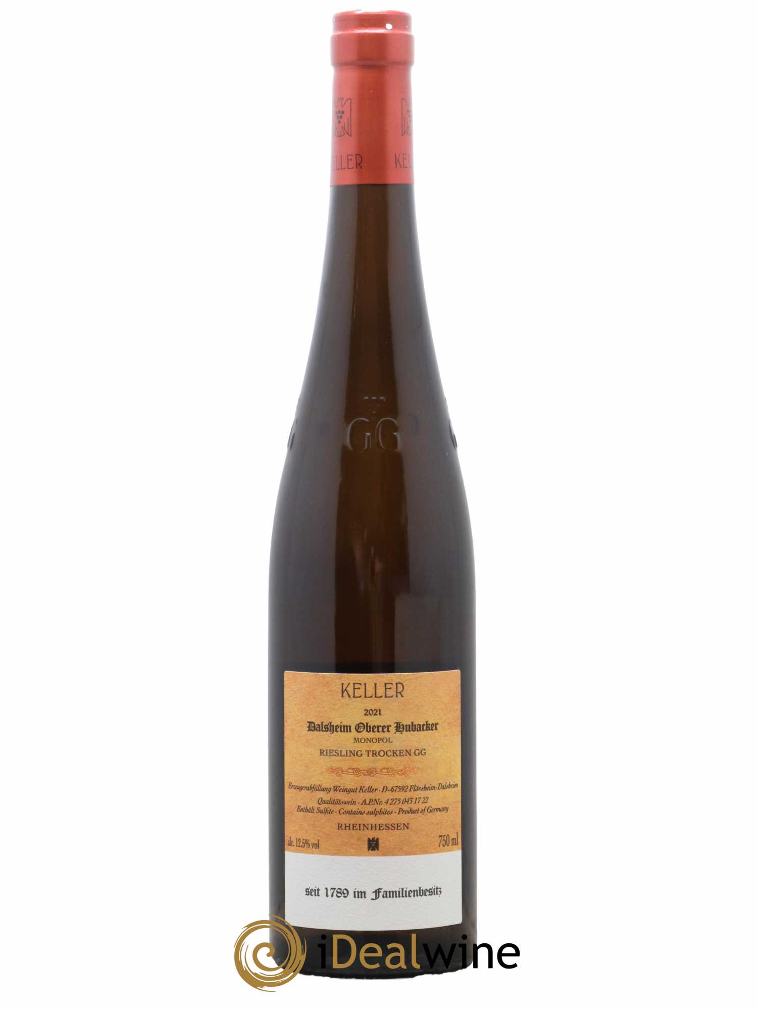 Riesling Trocken GG Dalsheim Hubacker Keller 2021 - Lot de 1 bouteille - 1