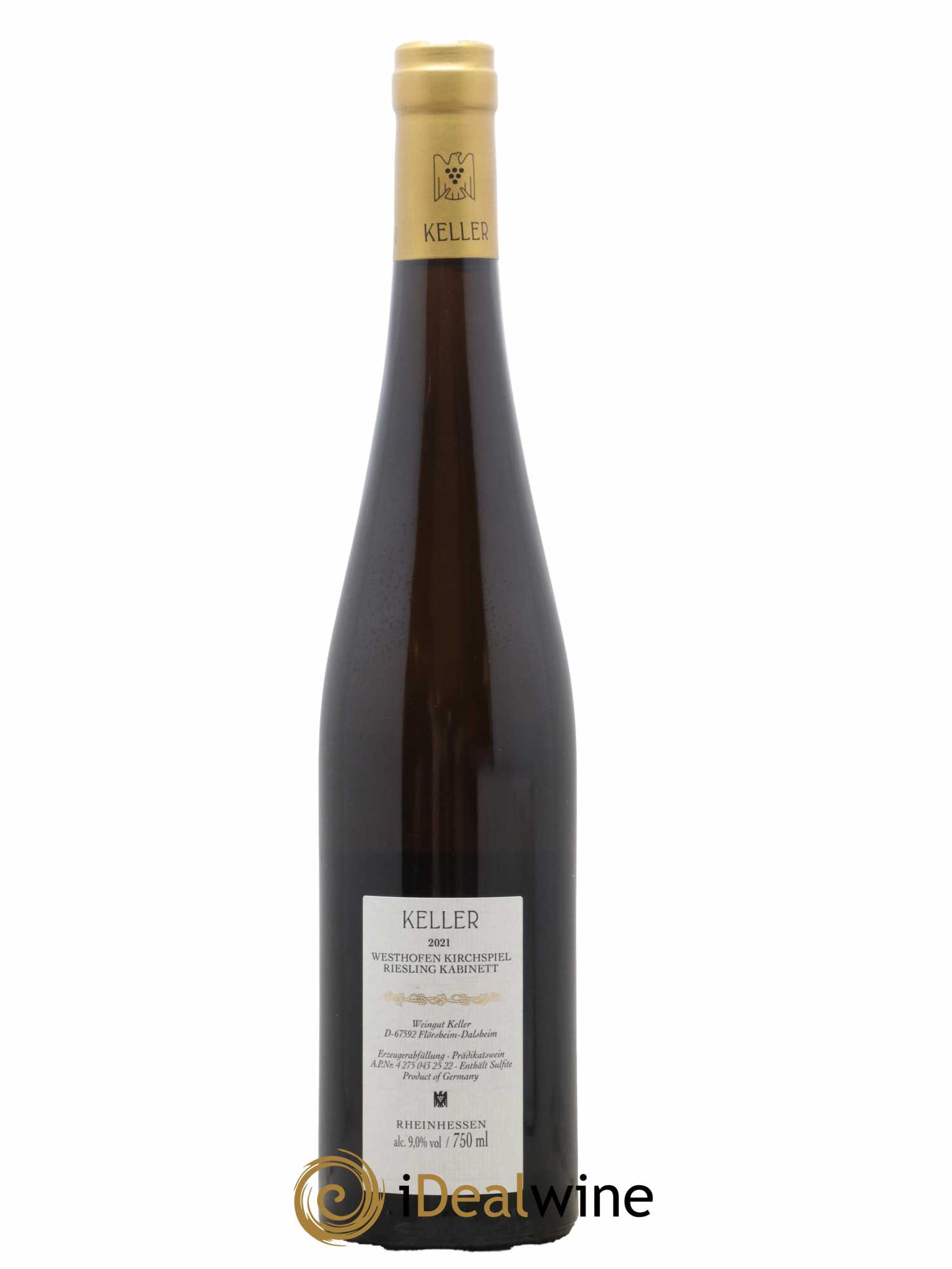Riesling Trocken Westhofen Kirchspiel Keller 2021 - Lot de 1 bouteille - 1