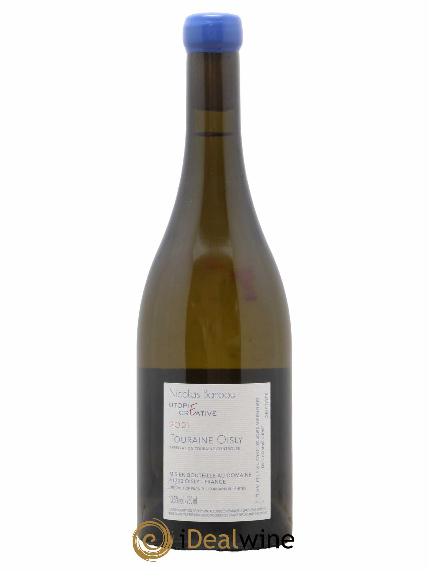 Touraine-Oisly Utopie Créative Nicolas Barbou 2021 - Lot de 1 bouteille - 1