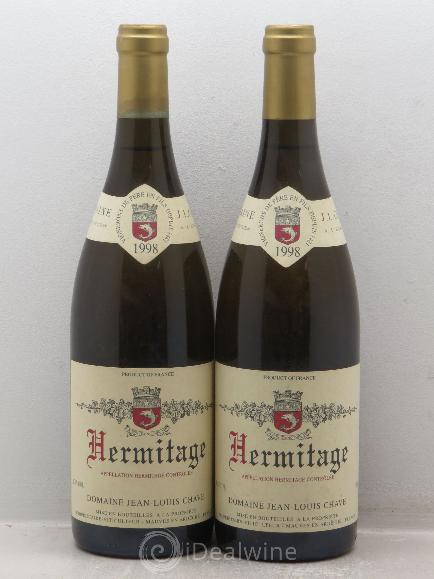 Hermitage Jean-Louis Chave 1998 - Lot de 2 bouteilles - 0