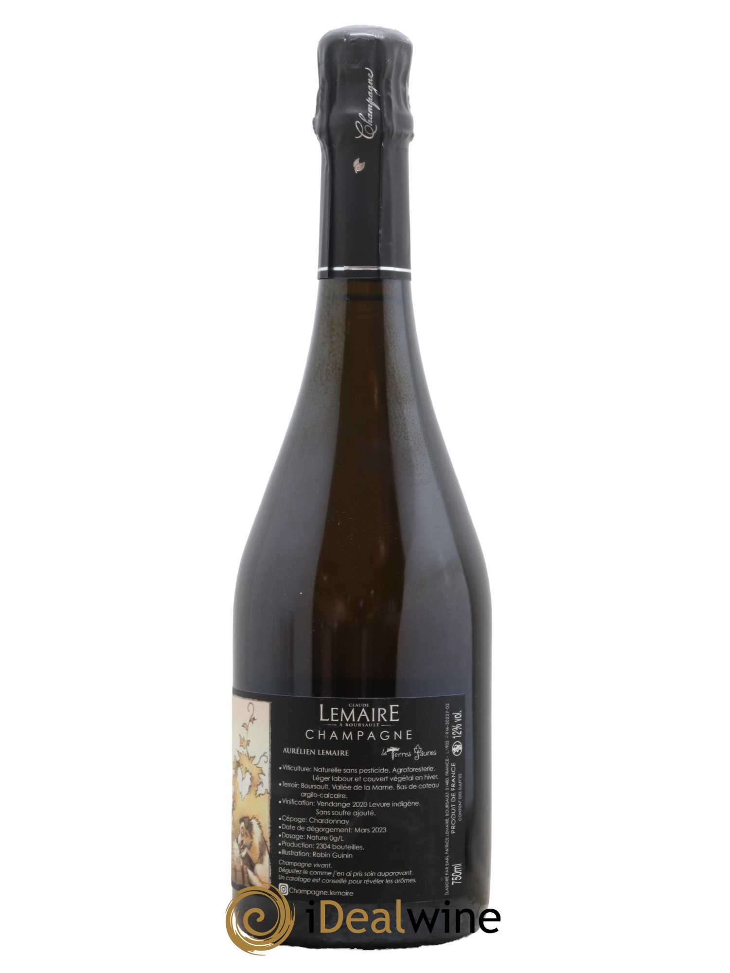 Les Terres Jaunes Aurélien Lemaire 2020 - Lot de 1 bouteille - 1