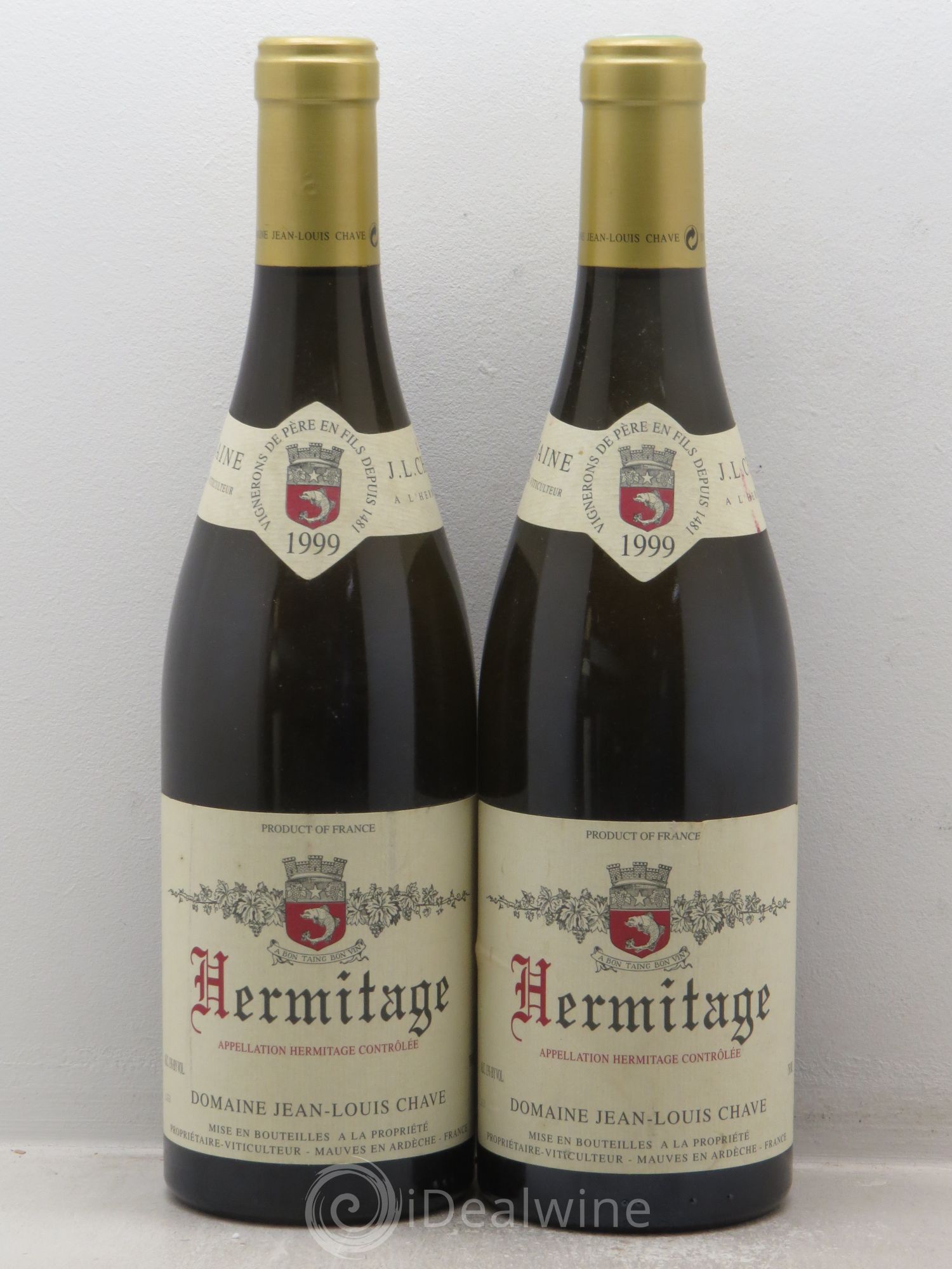 Hermitage Jean-Louis Chave 1999 - Lot de 2 bouteilles - 0