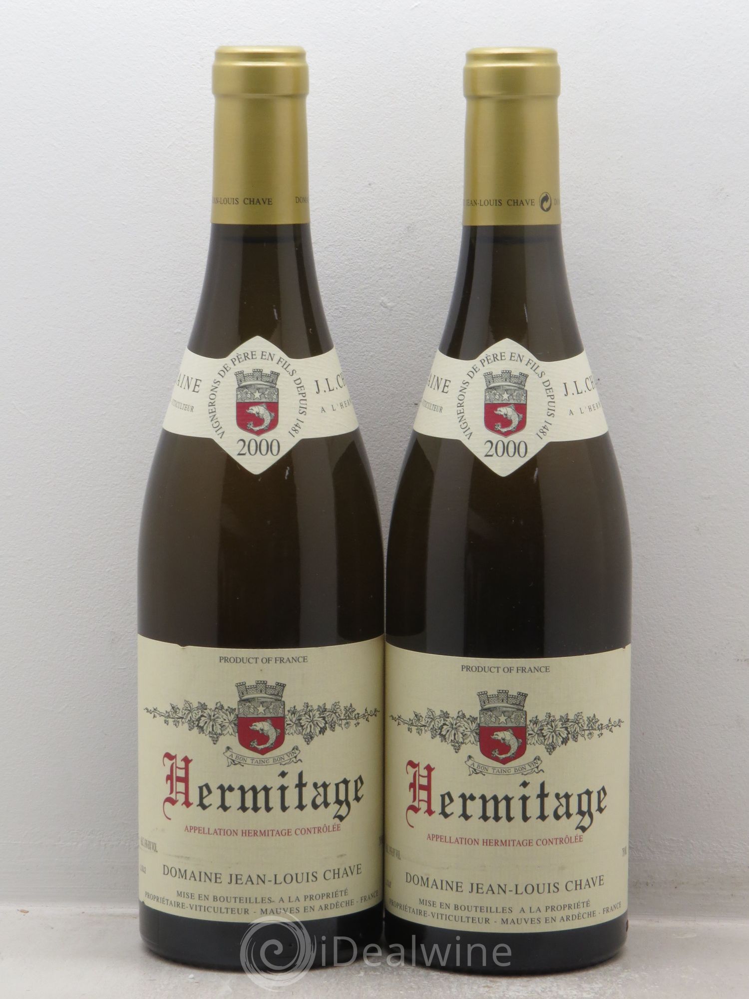 Hermitage Jean-Louis Chave 2000 - Lot de 2 bouteilles - 0