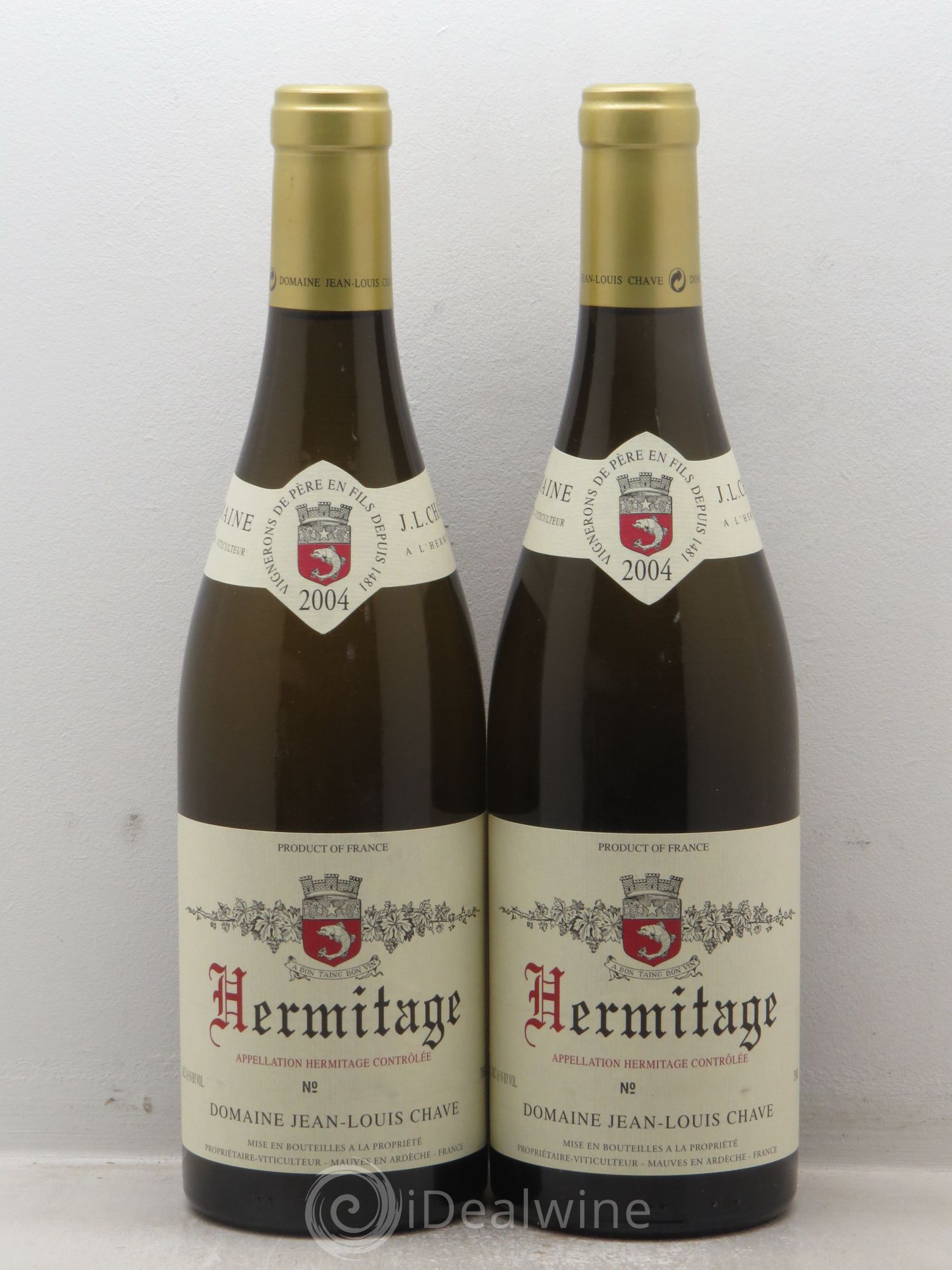 Hermitage Jean-Louis Chave 2004 - Lot de 2 bouteilles - 0