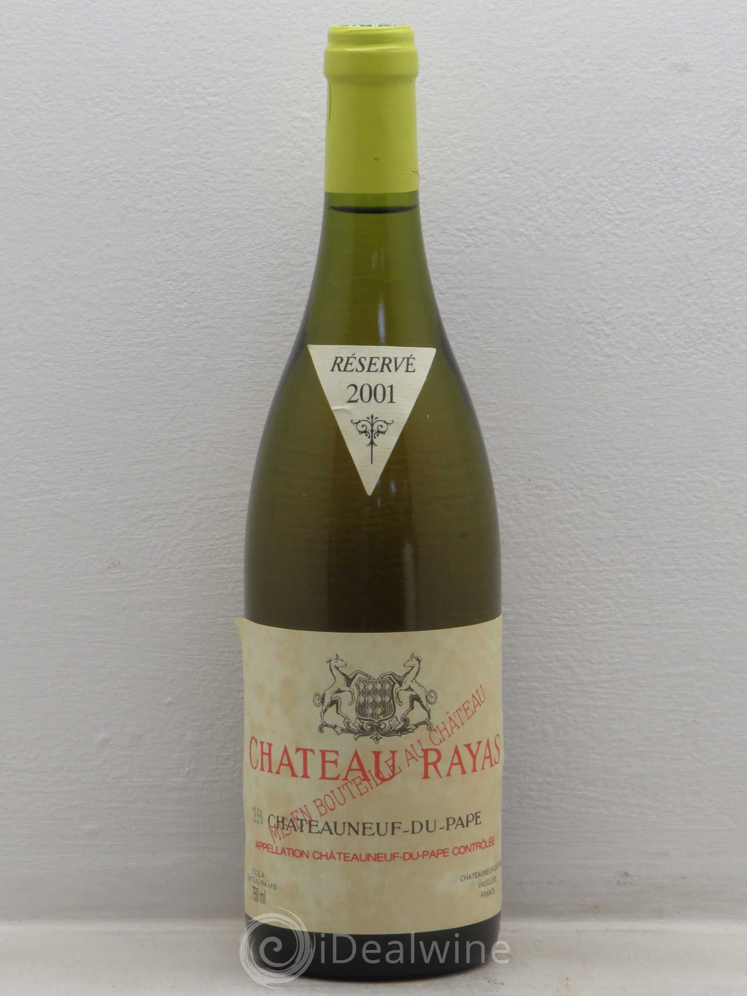 Châteauneuf-du-Pape Château Rayas Emmanuel Reynaud 2001 - Lot de 1 bouteille - 0