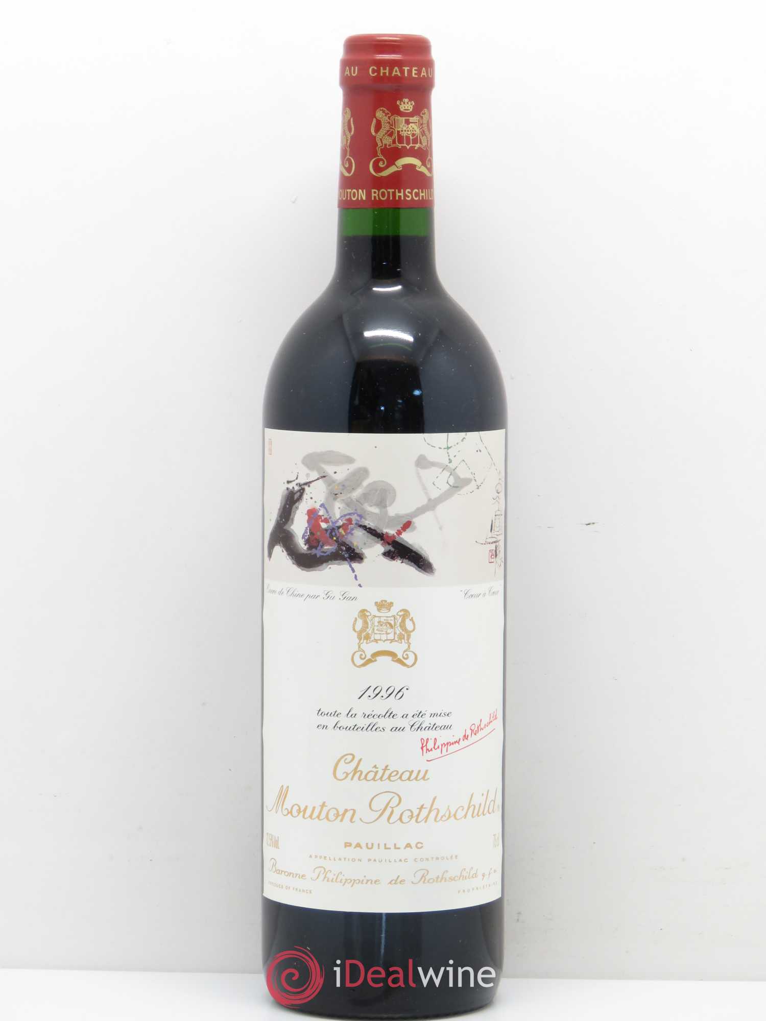 Château Mouton Rothschild 1er Grand Cru Classé 1996 - Lot de 1 bouteille - 0