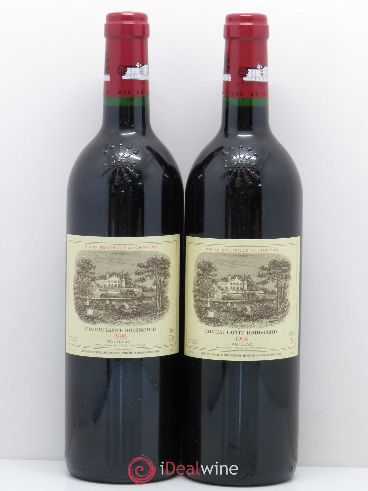 Château Lafite Rothschild 1er Grand Cru Classé 1996 - Lot de 2 bouteilles - 0
