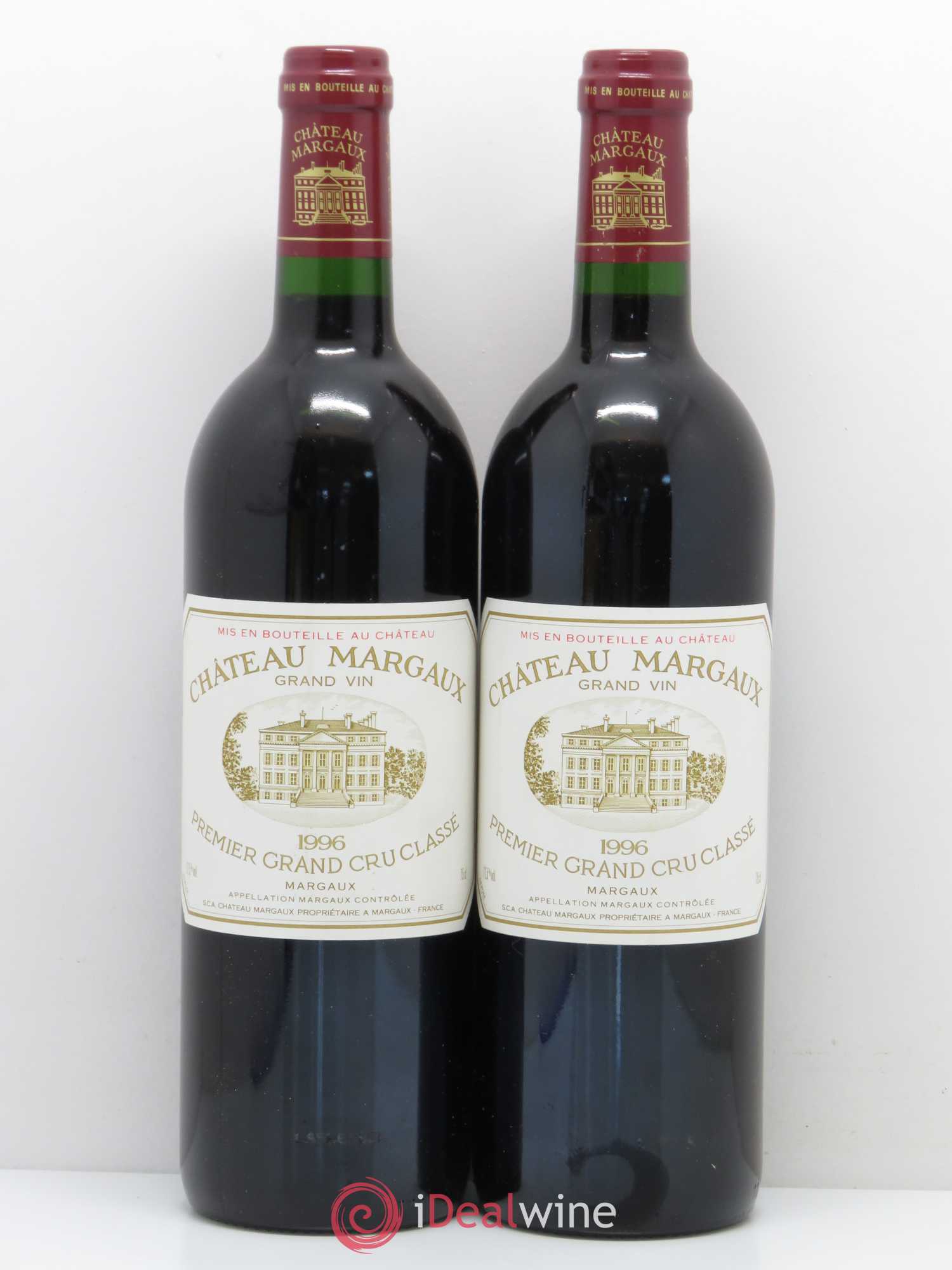 Château Margaux 1er Grand Cru Classé 1996 - Lot de 2 bouteilles - 0