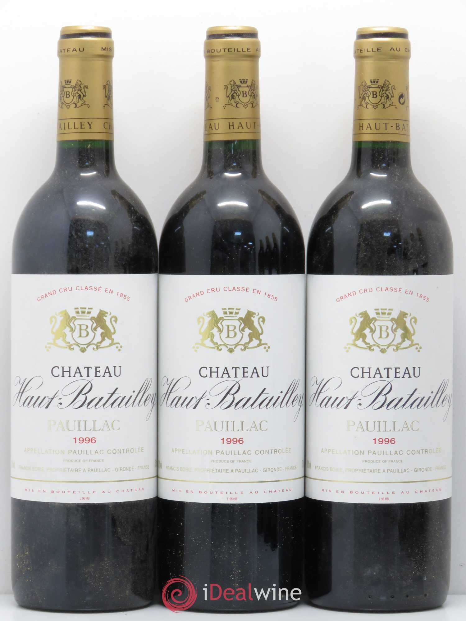 Château Haut Batailley 5ème Grand Cru Classé 1996 - Lot de 6 bouteilles - 1