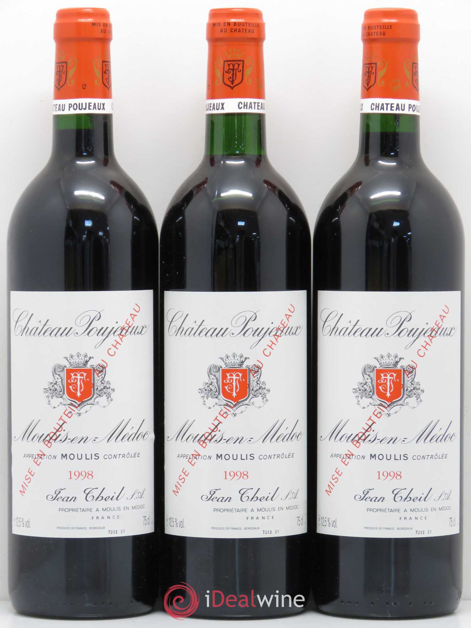 Château Poujeaux 1998 - Lot de 12 bouteilles - 3