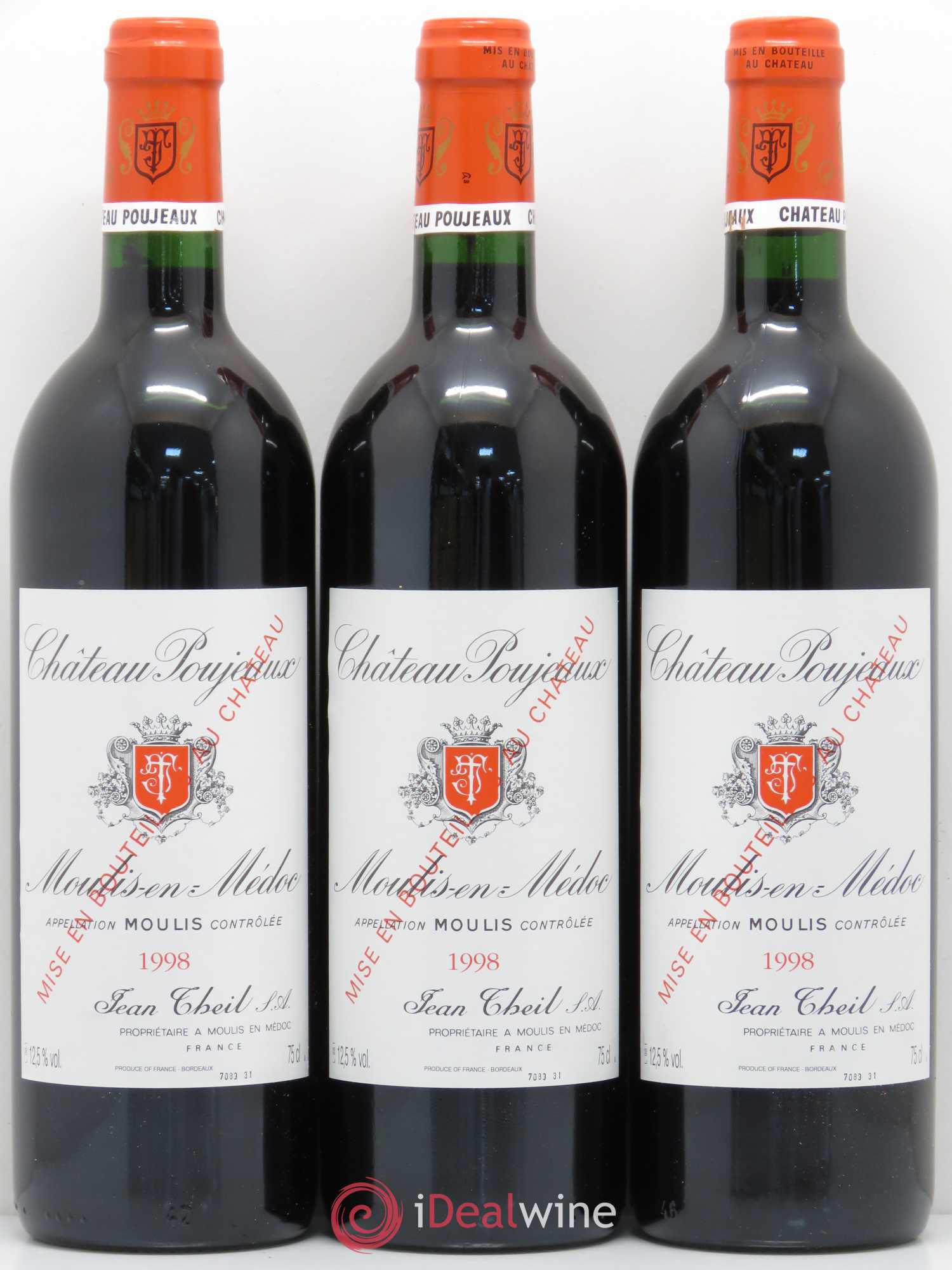 Château Poujeaux 1998 - Lot de 12 bouteilles - 4