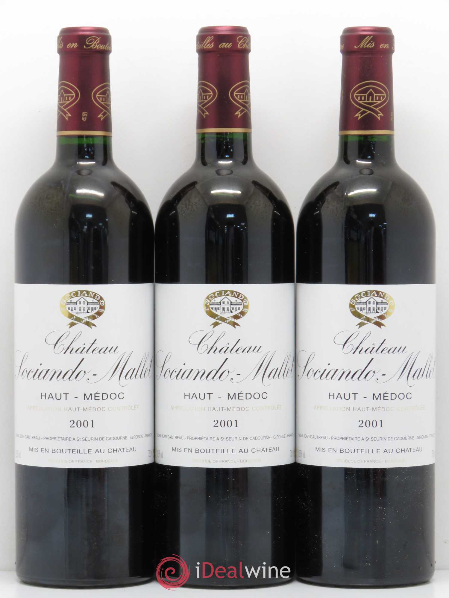 Château Sociando Mallet 2001 - Lot de 12 bouteilles - 4