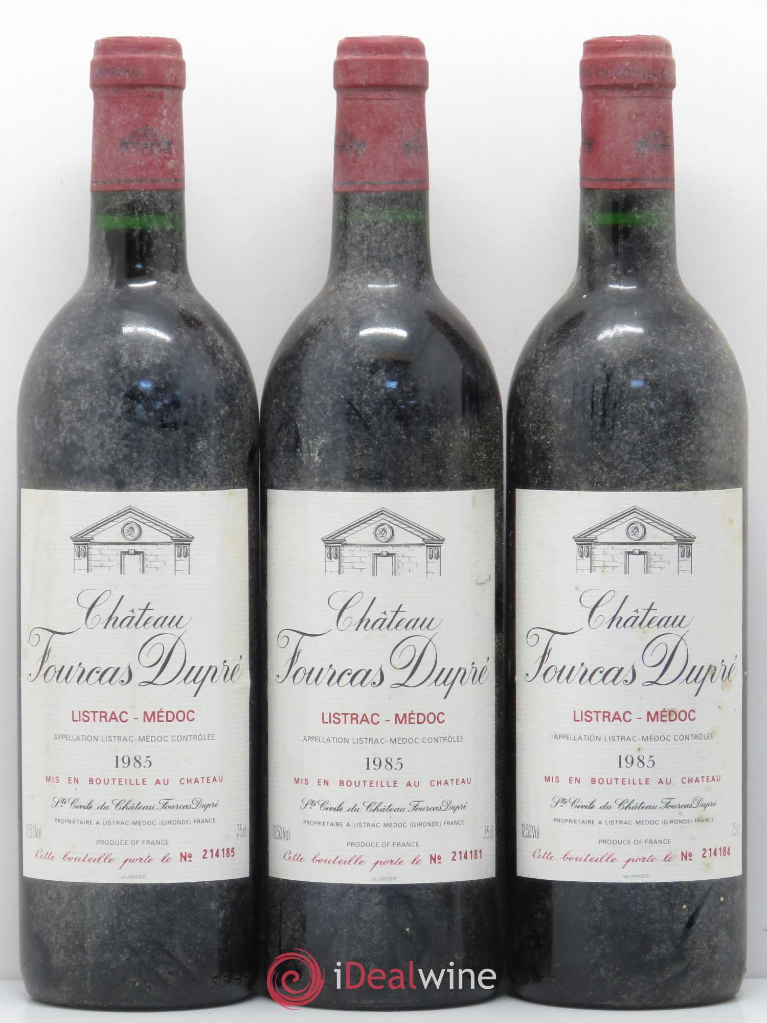 Château Fourcas Dupré 1985 - Lot de 6 bouteilles - 1