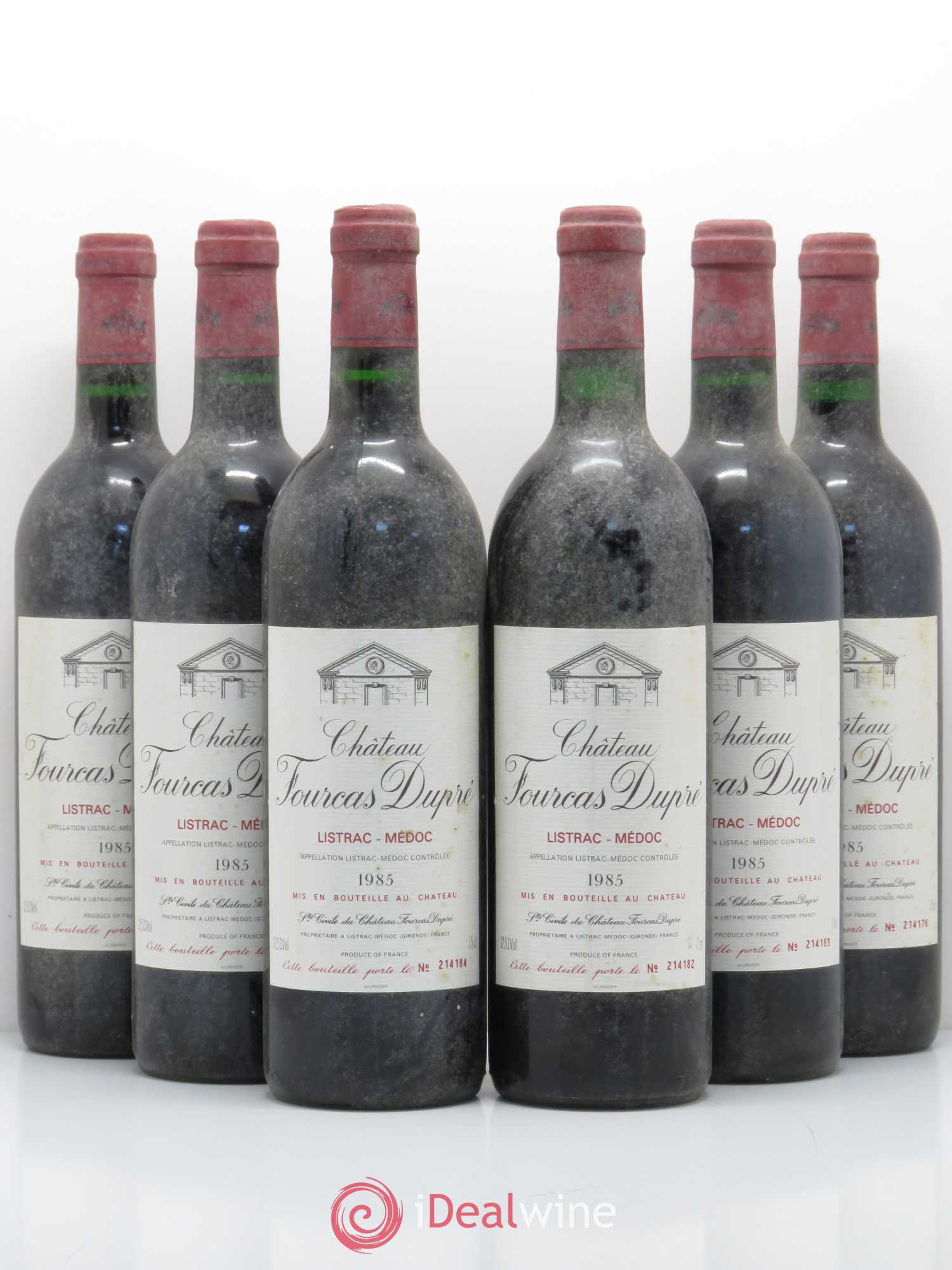 Château Fourcas Dupré 1985 - Lot de 6 bouteilles - 0