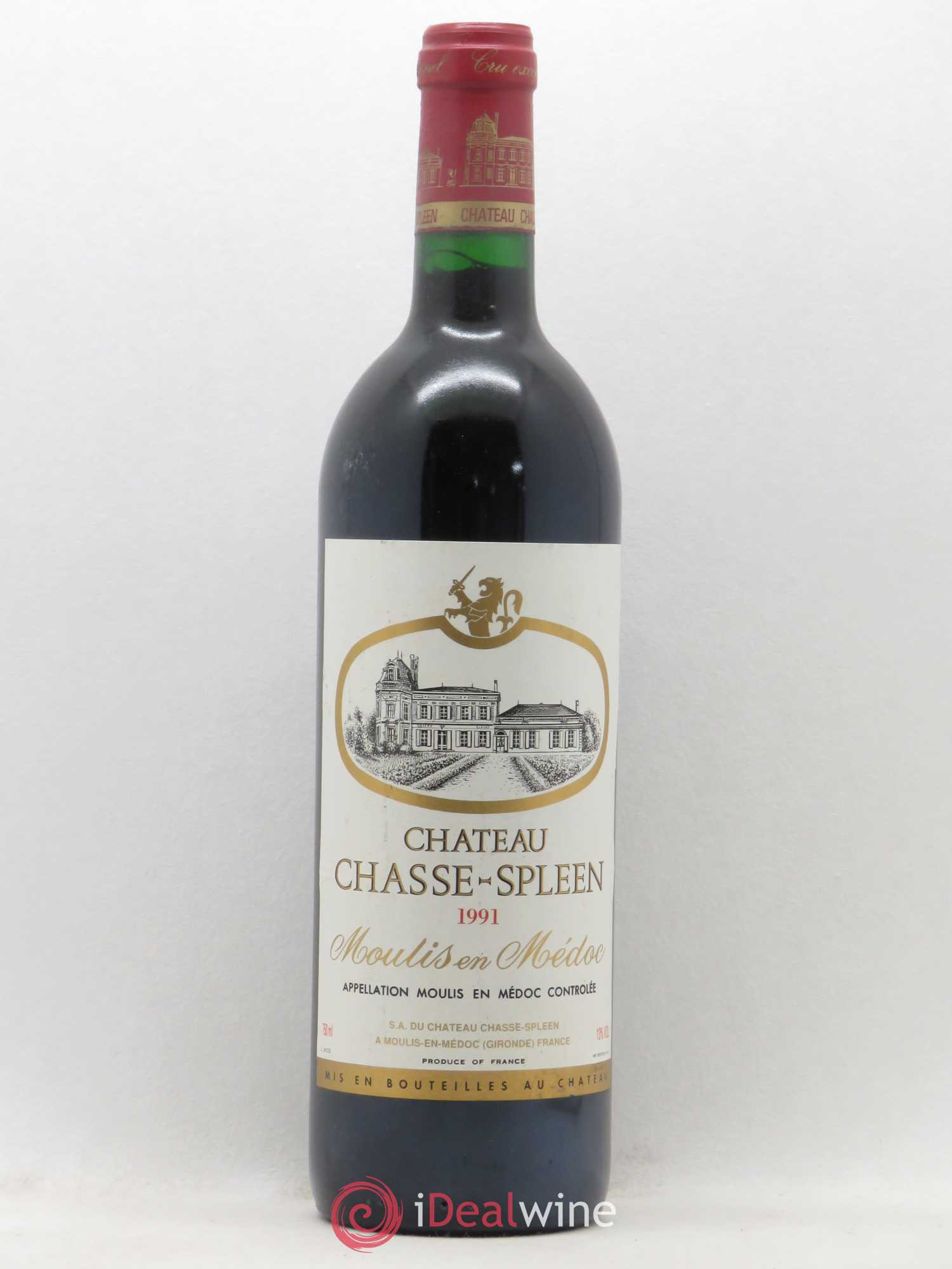 Château Chasse Spleen 1991 - Lot de 1 bouteille - 0