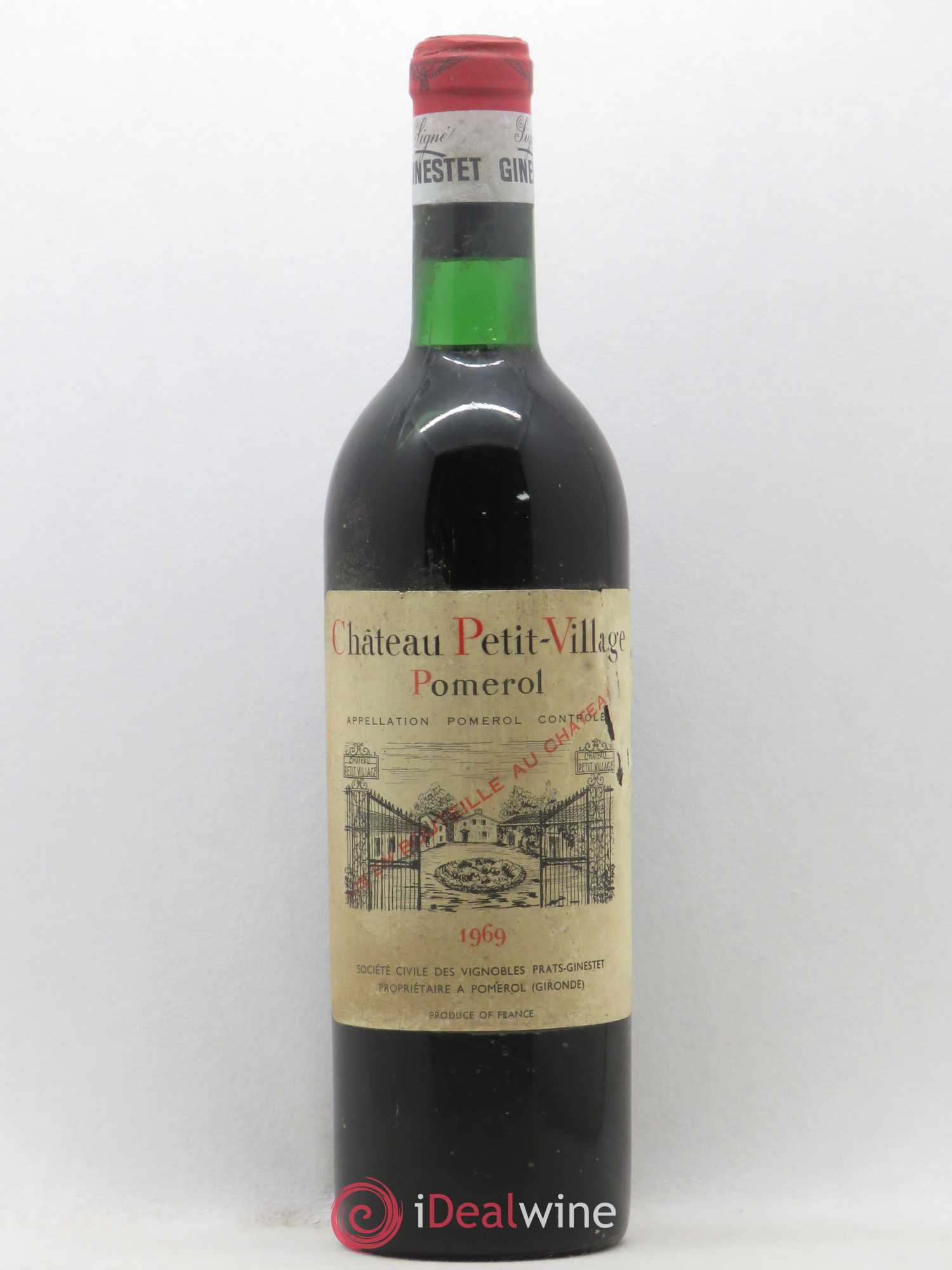 Château Petit Village 1969 - Lot de 1 bouteille - 0