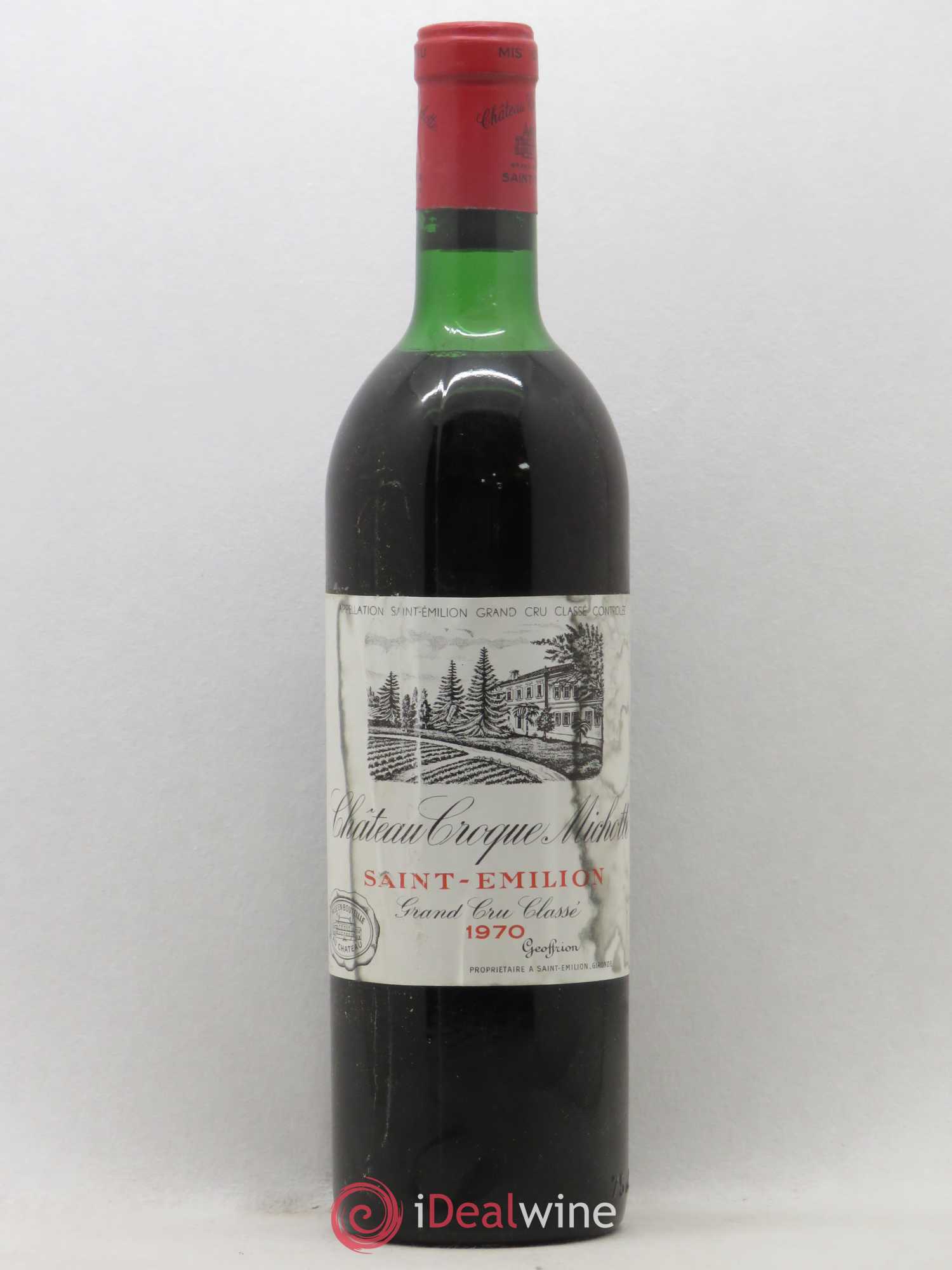 Château Croque Michotte 1970 - Lot de 1 bouteille - 0