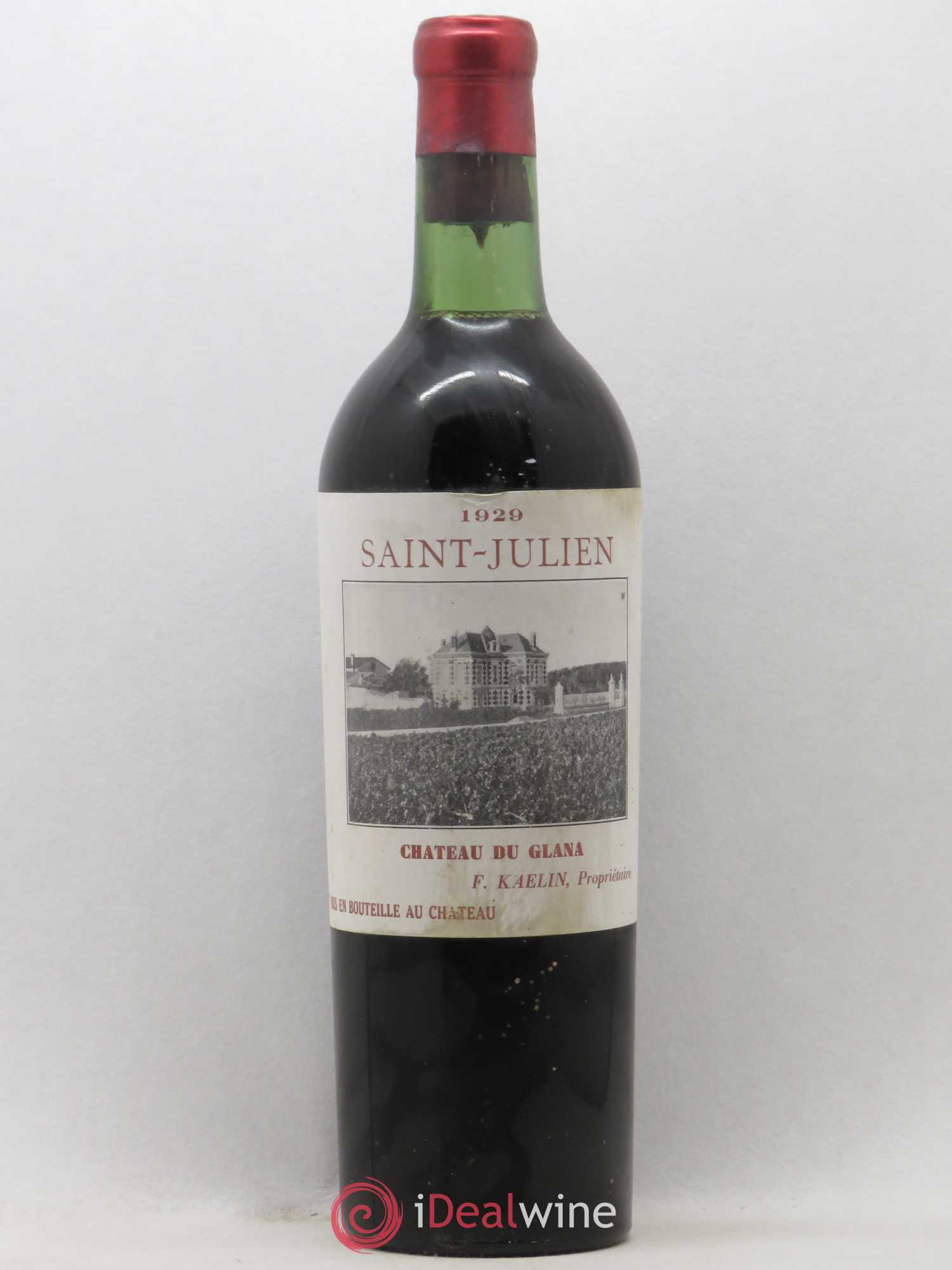 Château du Glana 1929 - Lot de 1 bouteille - 0