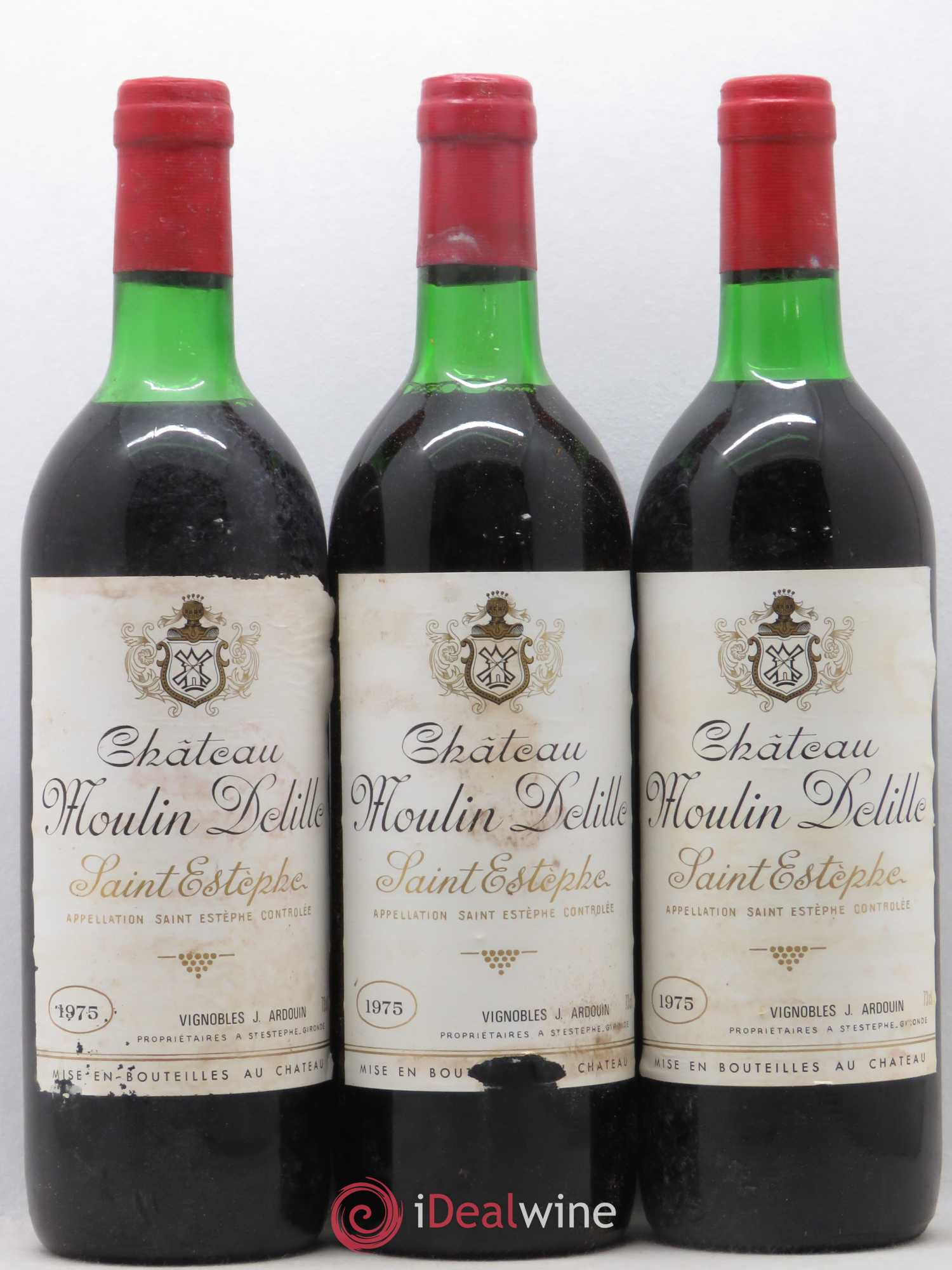 Saint-Estèphe Moulin Delille (sans prix de réserve) 1975 - Posten von 6 Flaschen - 1