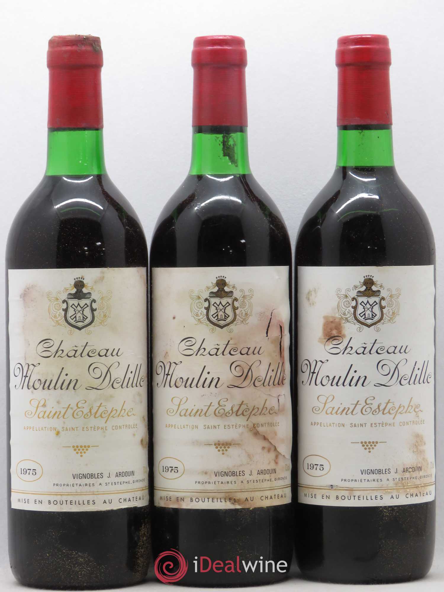 Saint-Estèphe Moulin Delille (sans prix de réserve) 1975 - Posten von 6 Flaschen - 2