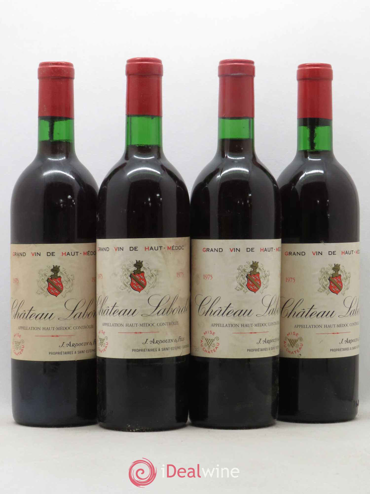 Haut Médoc Château Laborde (sans prix de réserve) 1975 - Posten von 4 Flaschen - 0