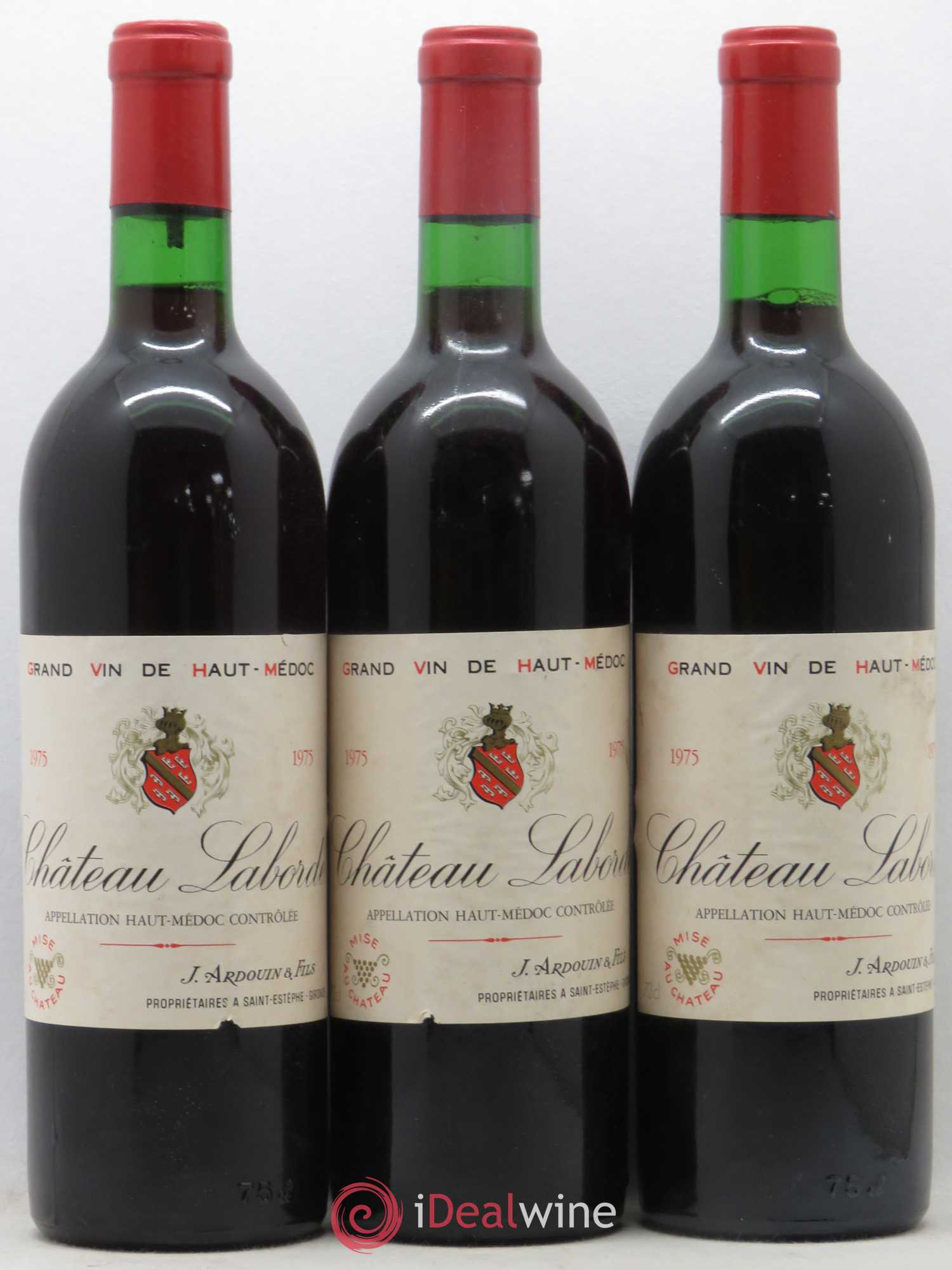 Haut Médoc Château Laborde 1975 - Lot de 3 bouteilles - 0