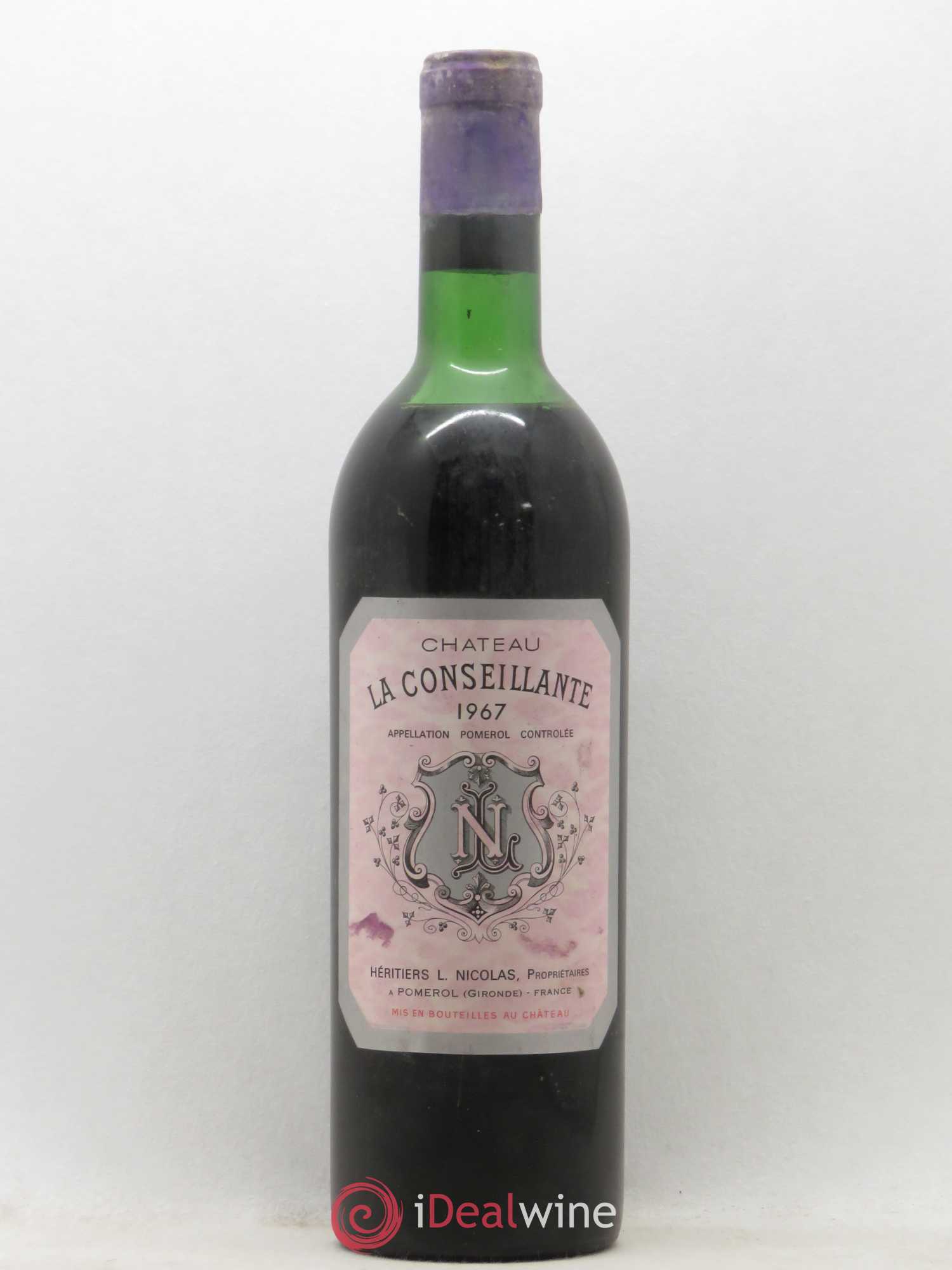 Château la Conseillante 1967 - Lot de 1 bouteille - 0