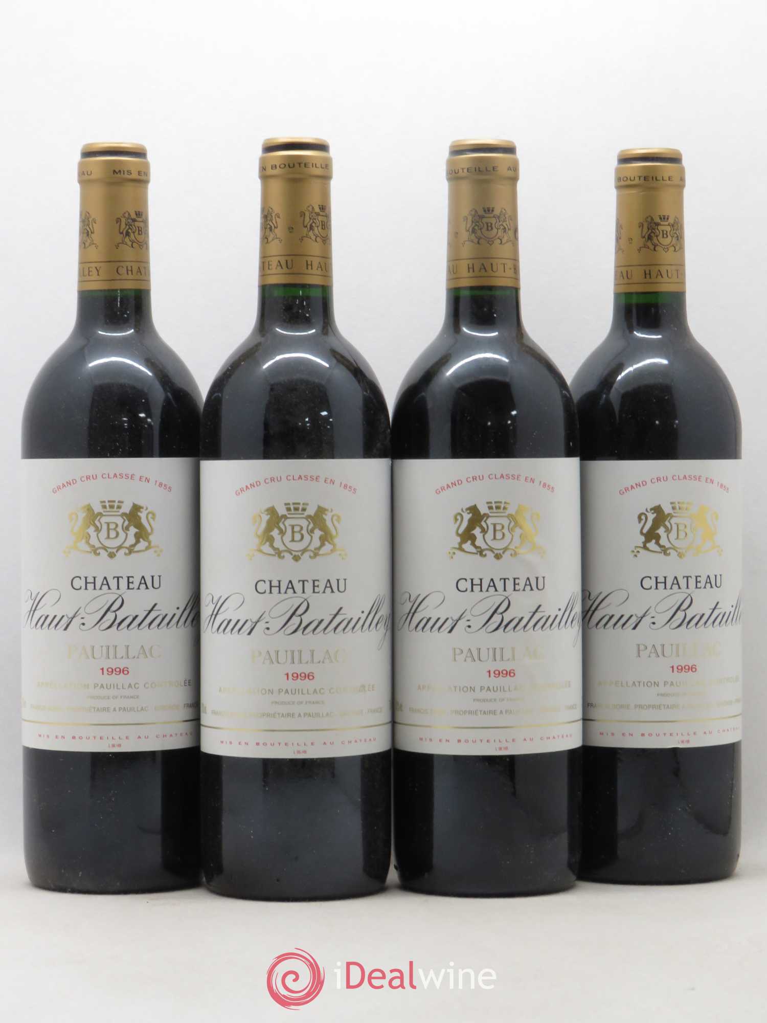 Château Haut Batailley 5ème Grand Cru Classé 1996 - Lot de 4 bouteilles - 0