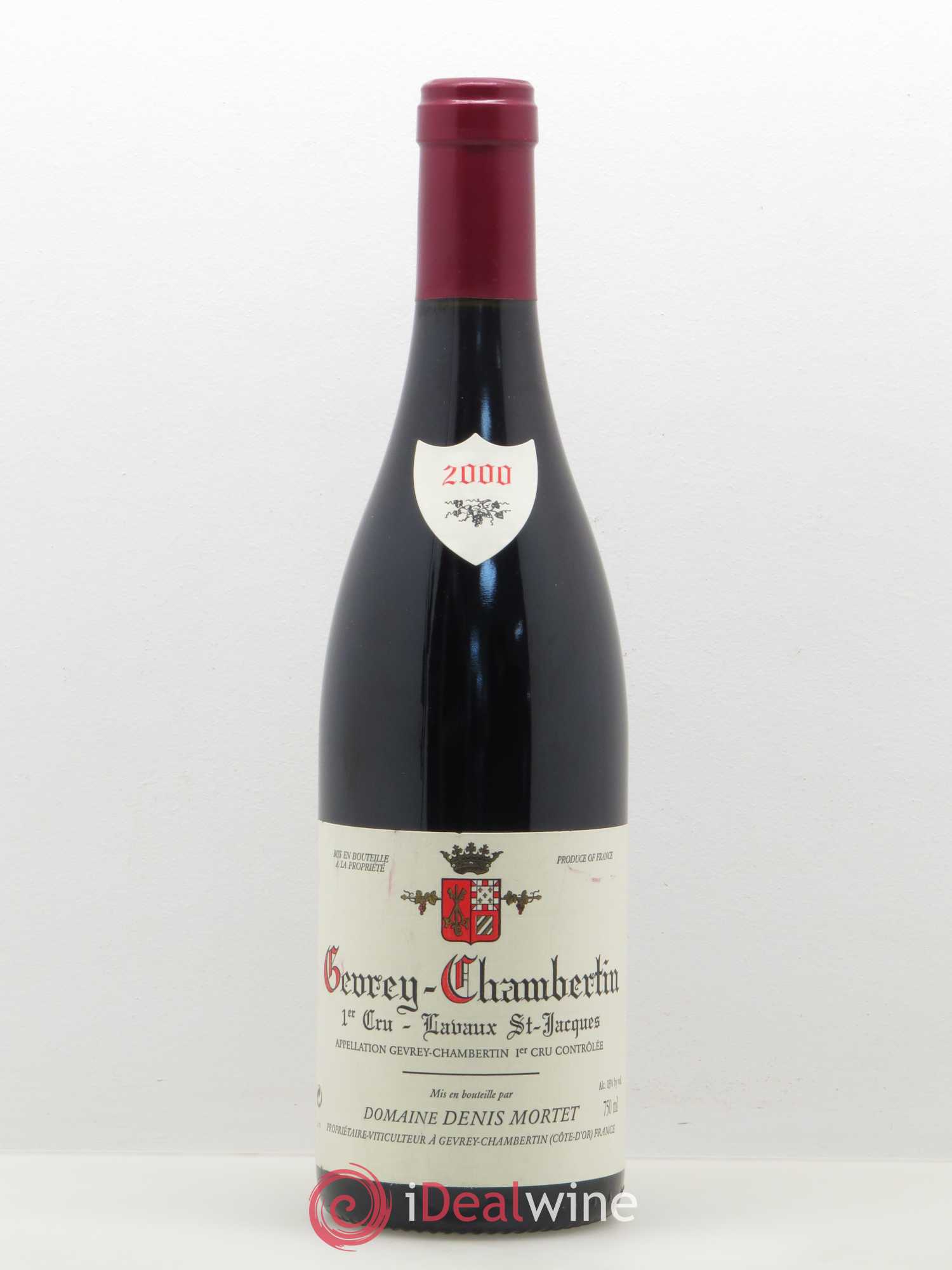 Gevrey-Chambertin 1er Cru Lavaux Saint Jacques Denis Mortet (Domaine) 2000 - Lot de 1 bouteille - 0