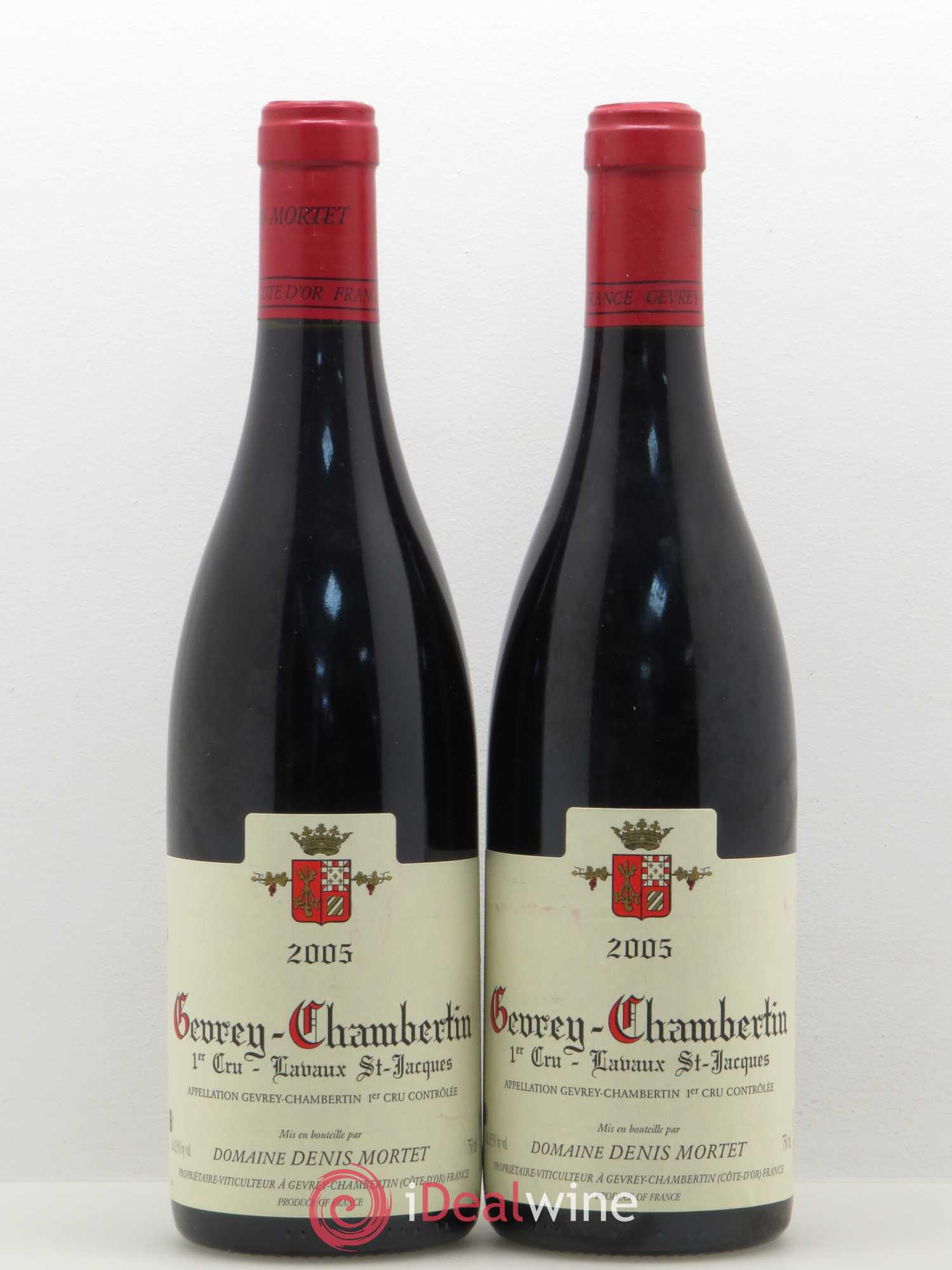 Gevrey-Chambertin 1er Cru Lavaux Saint Jacques Denis Mortet (Domaine) 2005 - Lot de 2 bouteilles - 0