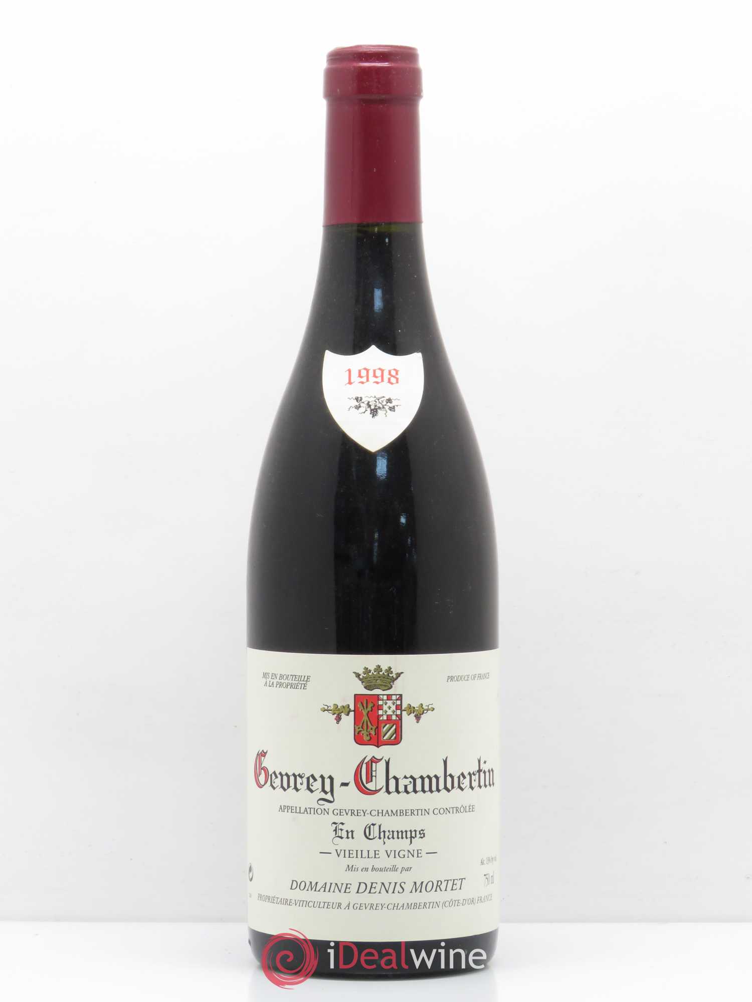 Gevrey-Chambertin En Champs Vieille Vigne Denis Mortet (Domaine) Vieilles Vignes 1998 - Lot de 1 bouteille - 0