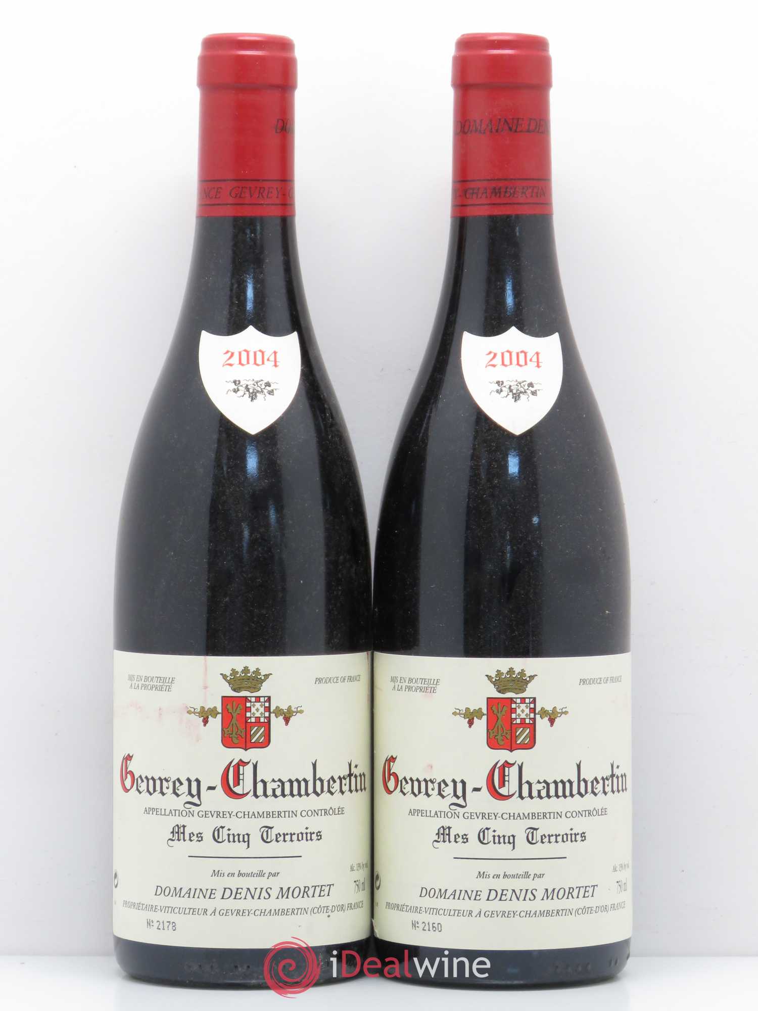 Gevrey-Chambertin Mes Cinq Terroirs Denis Mortet (Domaine) 2004 - Lot de 2 bouteilles - 0