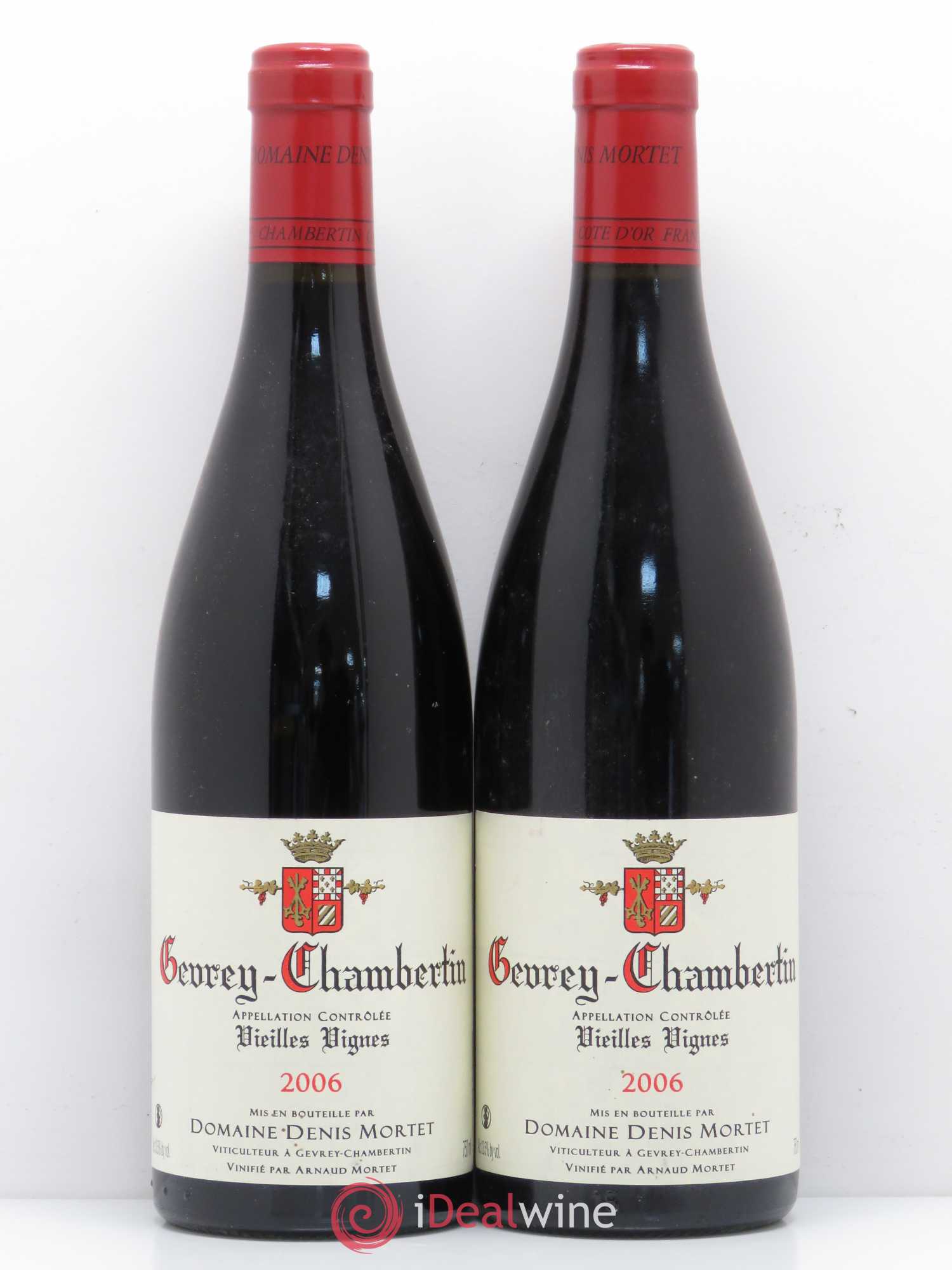 Gevrey-Chambertin Vieilles vignes Denis Mortet (Domaine) 2006 - Lot de 2 bouteilles - 0