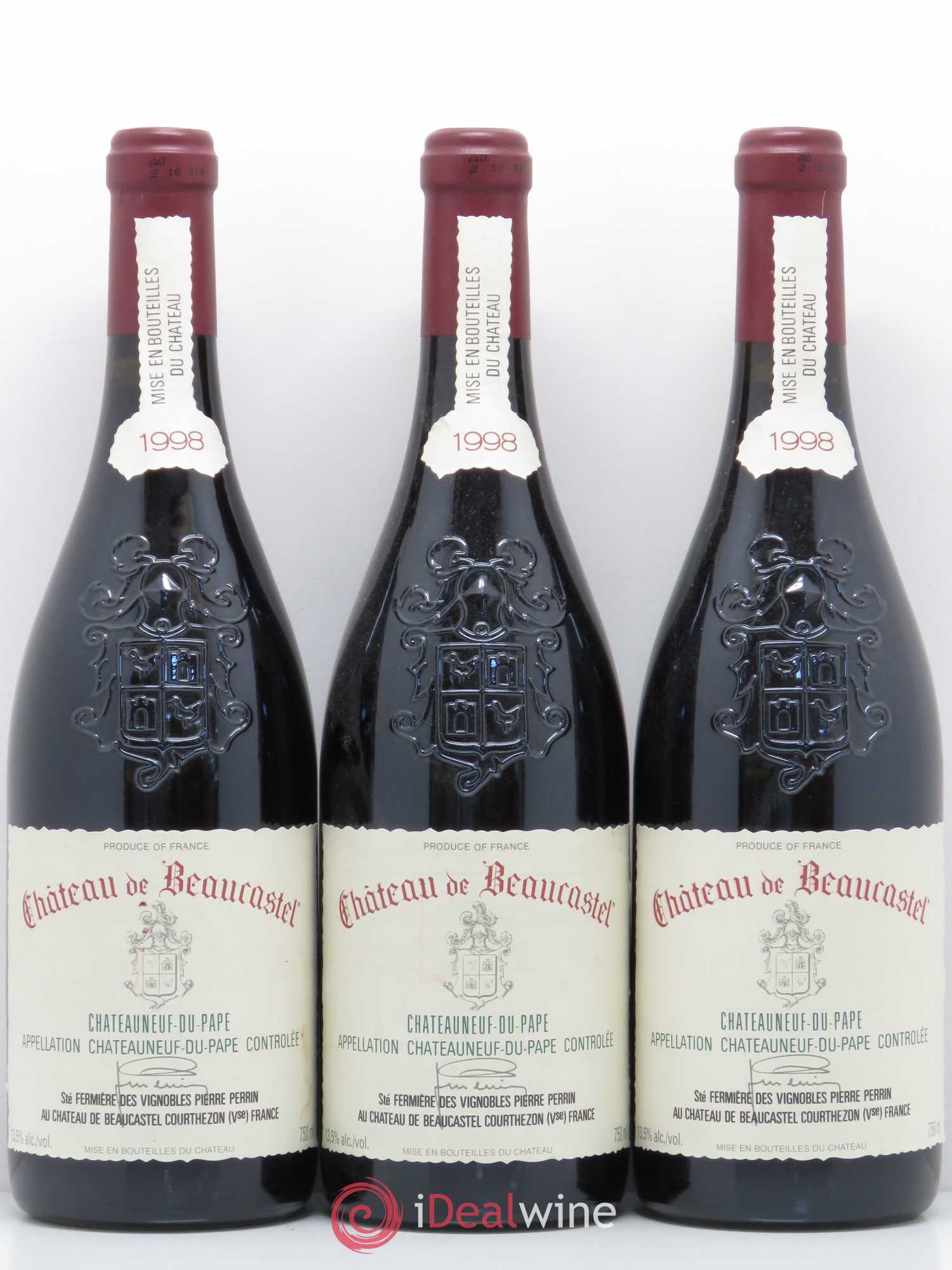 Châteauneuf-du-Pape Château de Beaucastel Famille Perrin 1998 - Lot de 6 bouteilles - 2