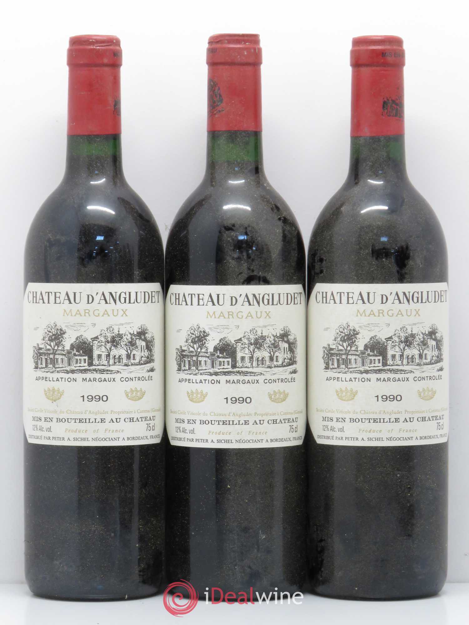 Château d' Angludet Cru Bourgeois 1990 - Lot de 6 bouteilles - 1