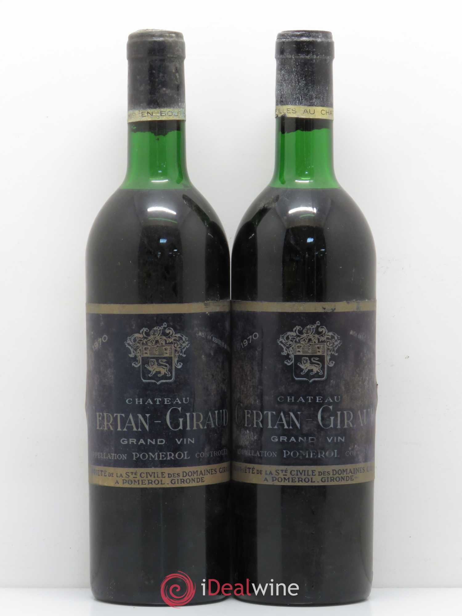 Château Certan Giraud 1970 - Lot de 5 bouteilles - 2