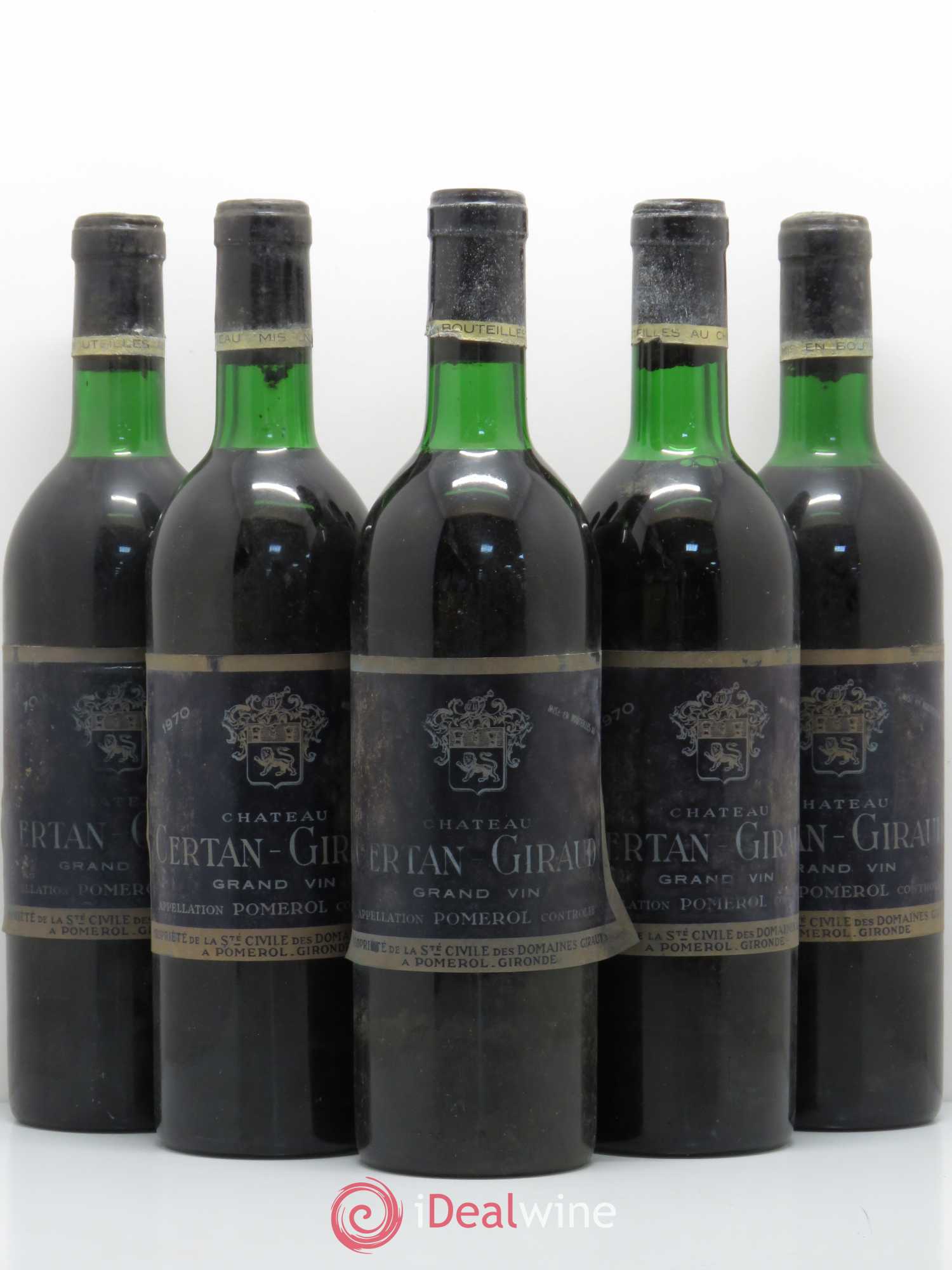 Château Certan Giraud 1970 - Lot de 5 bouteilles - 0