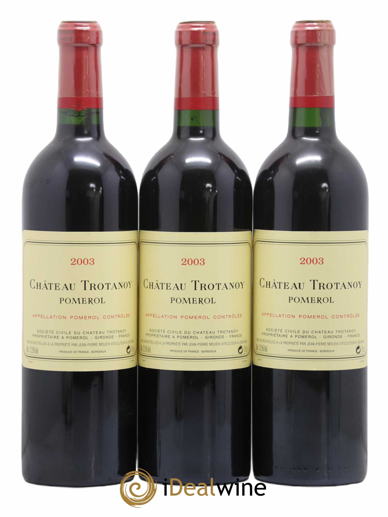 Château Trotanoy 2003 - Lot de 3 bouteilles - 0