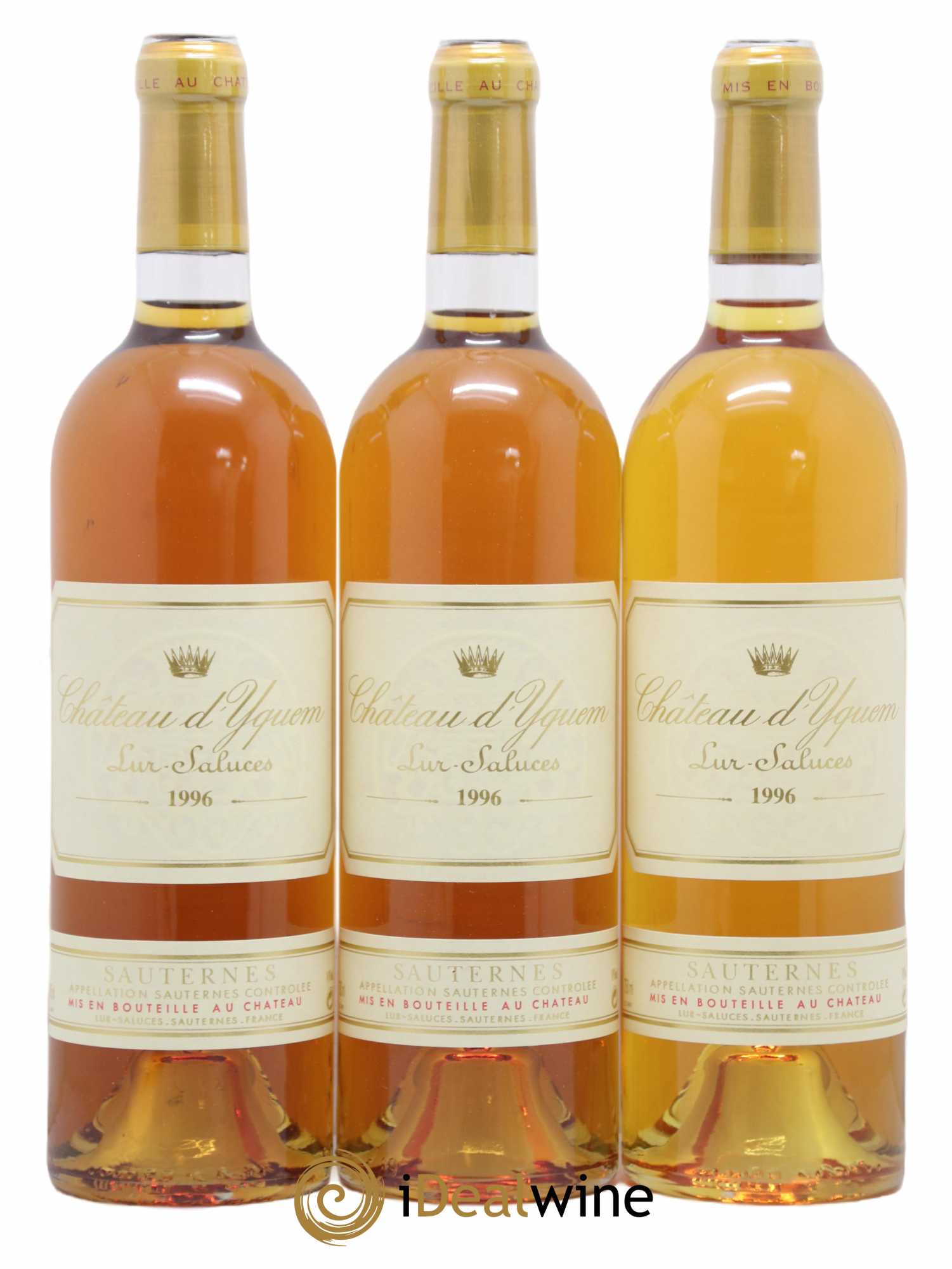 Château d' Yquem 1er Cru Classé Supérieur 1996 - Lotto di 3 bottiglie - 0