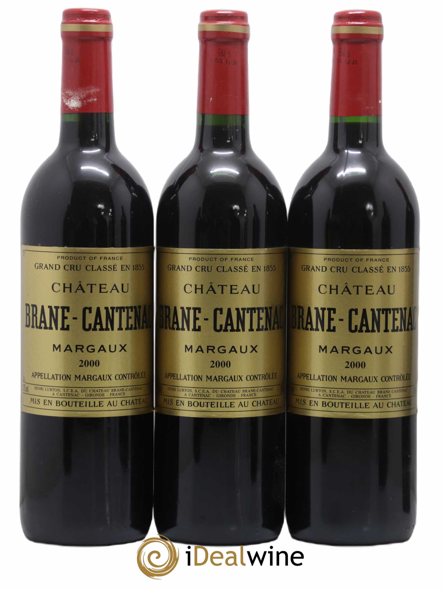 Château Brane Cantenac 2ème Grand Cru Classé 2000 - Lot de 6 bouteilles - 1