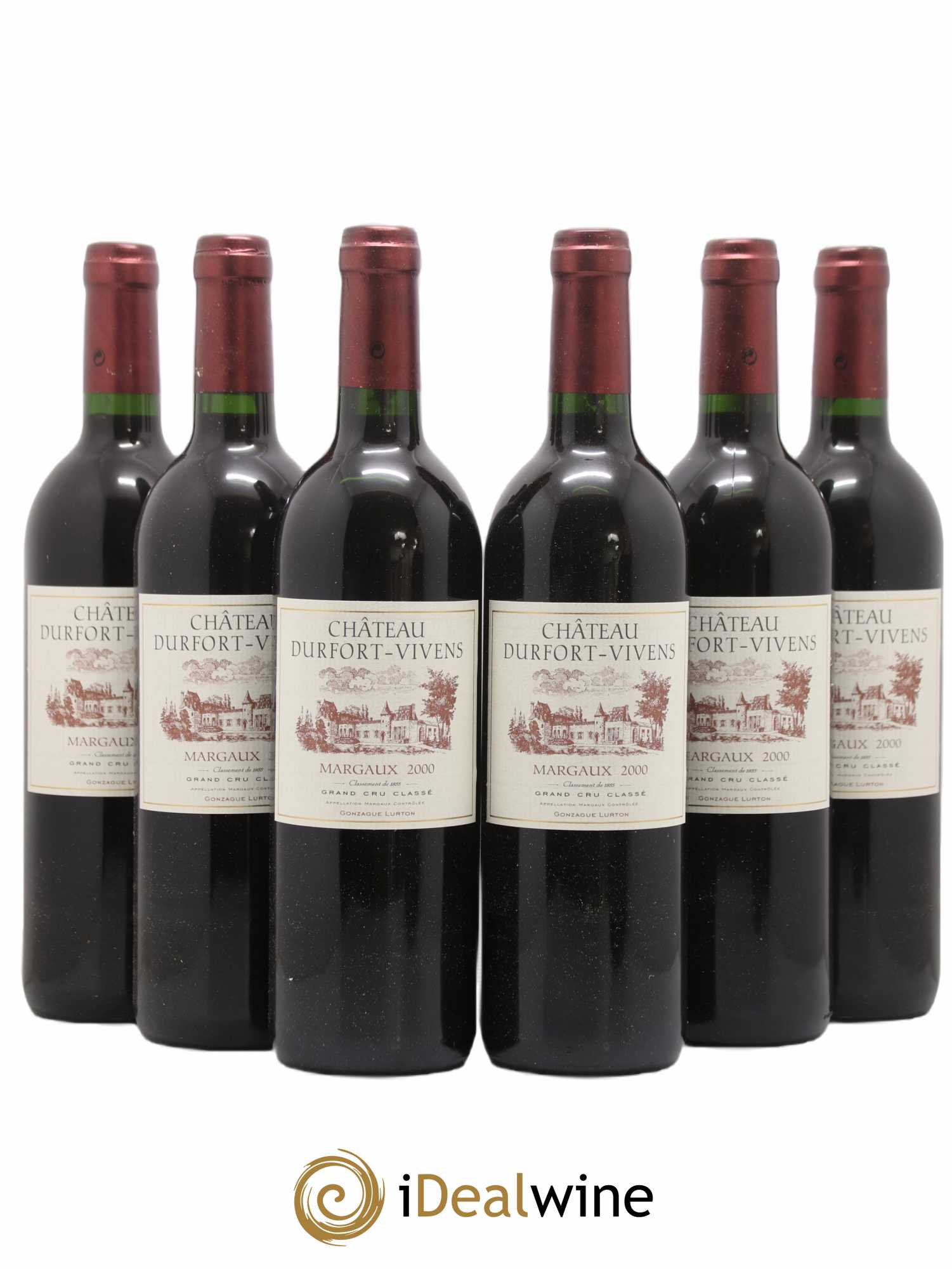 Château Durfort Vivens 2ème Grand Cru Classé 2000 - Lot de 6 bouteilles - 0