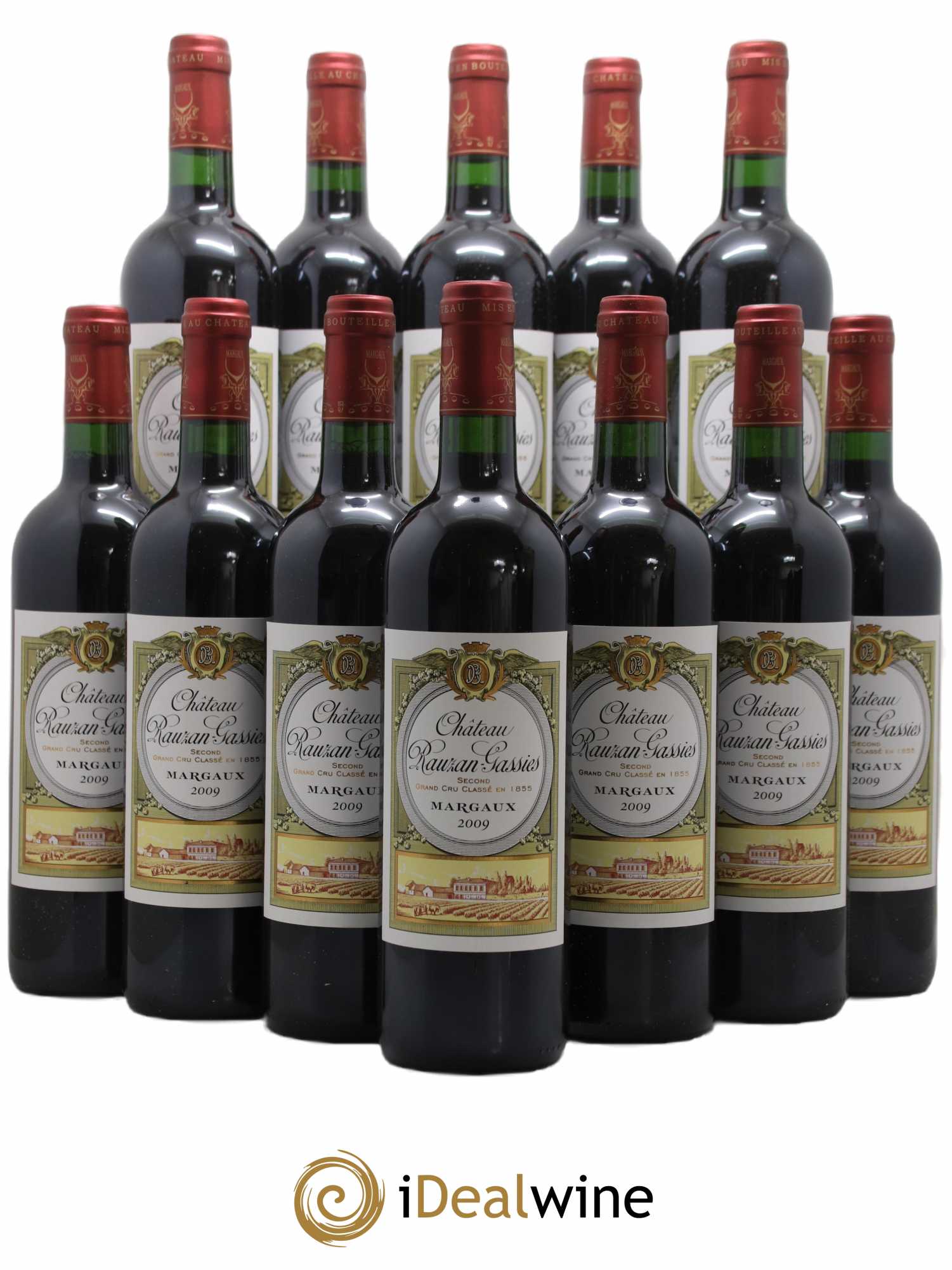 Château Rauzan-Gassies 2ème Grand Cru Classé 2009 - Lot de 12 bouteilles - 0