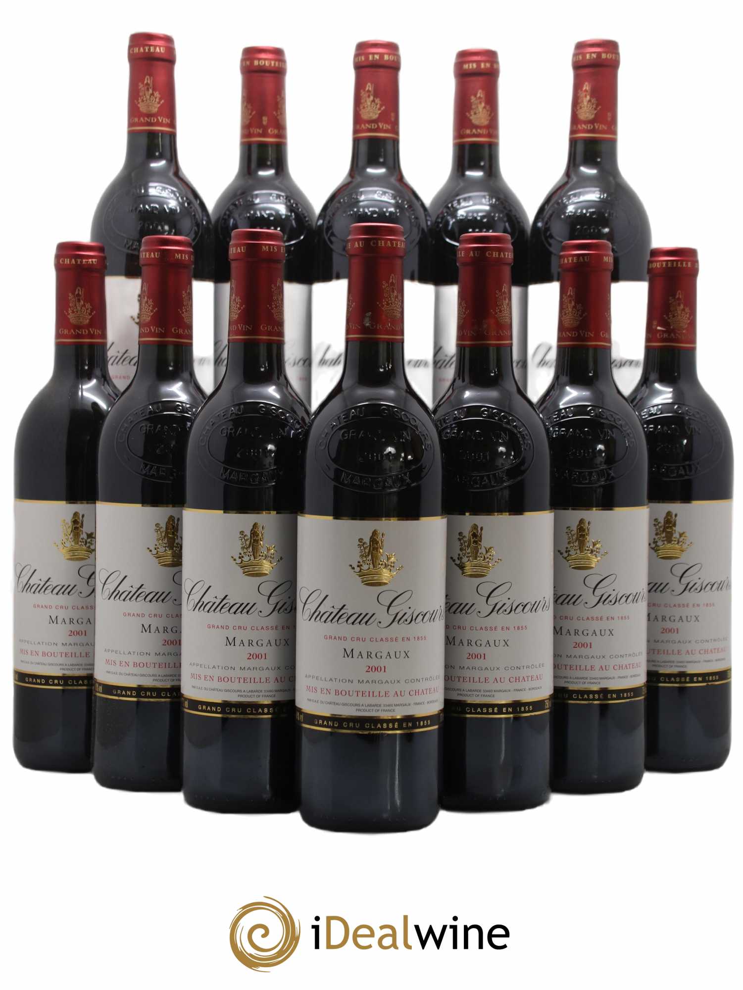 Château Giscours 3ème Grand Cru Classé 2001 - Lot de 12 bouteilles - 0
