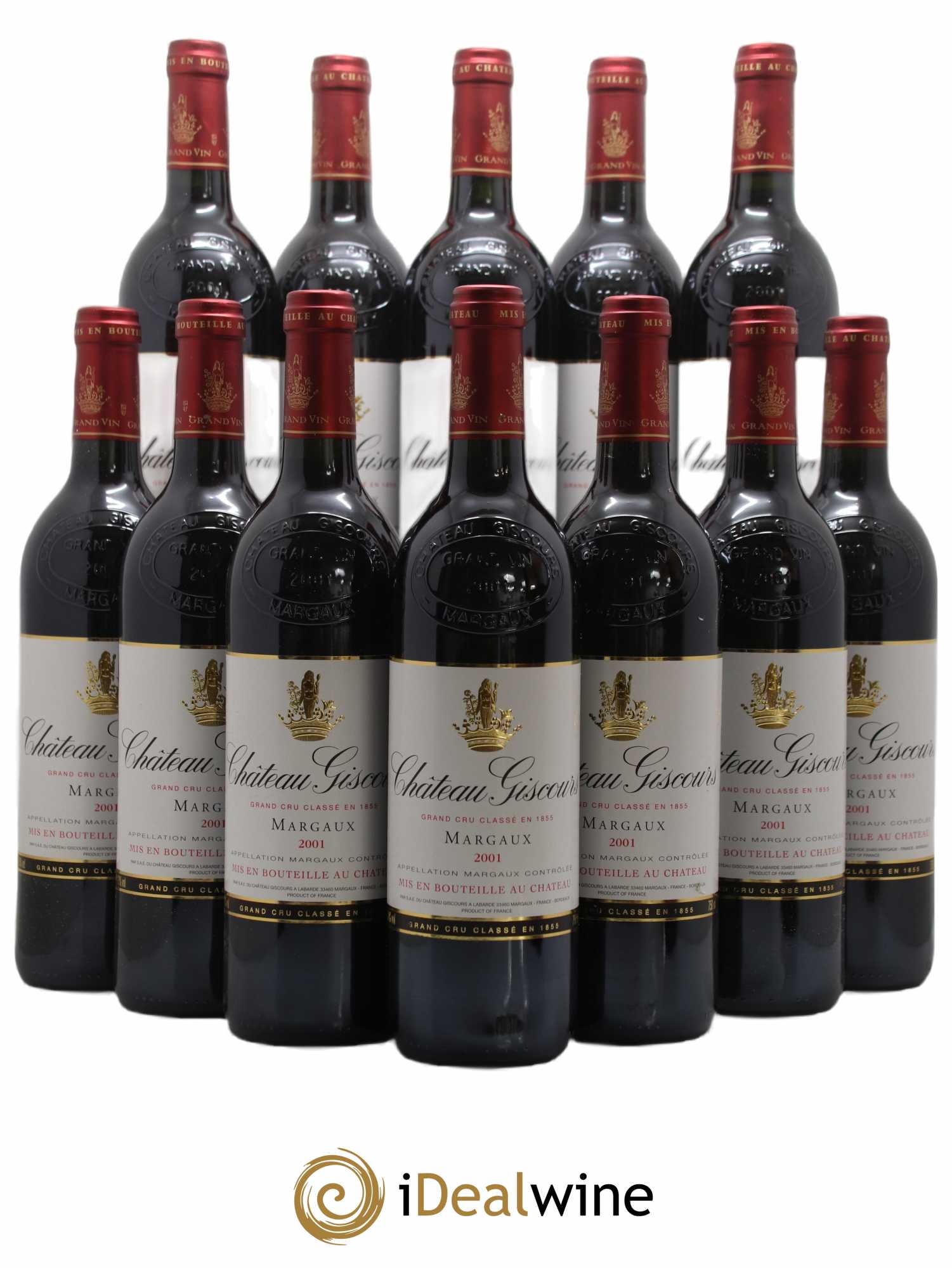 Château Giscours 3ème Grand Cru Classé 2001 - Lot de 12 bouteilles - 0