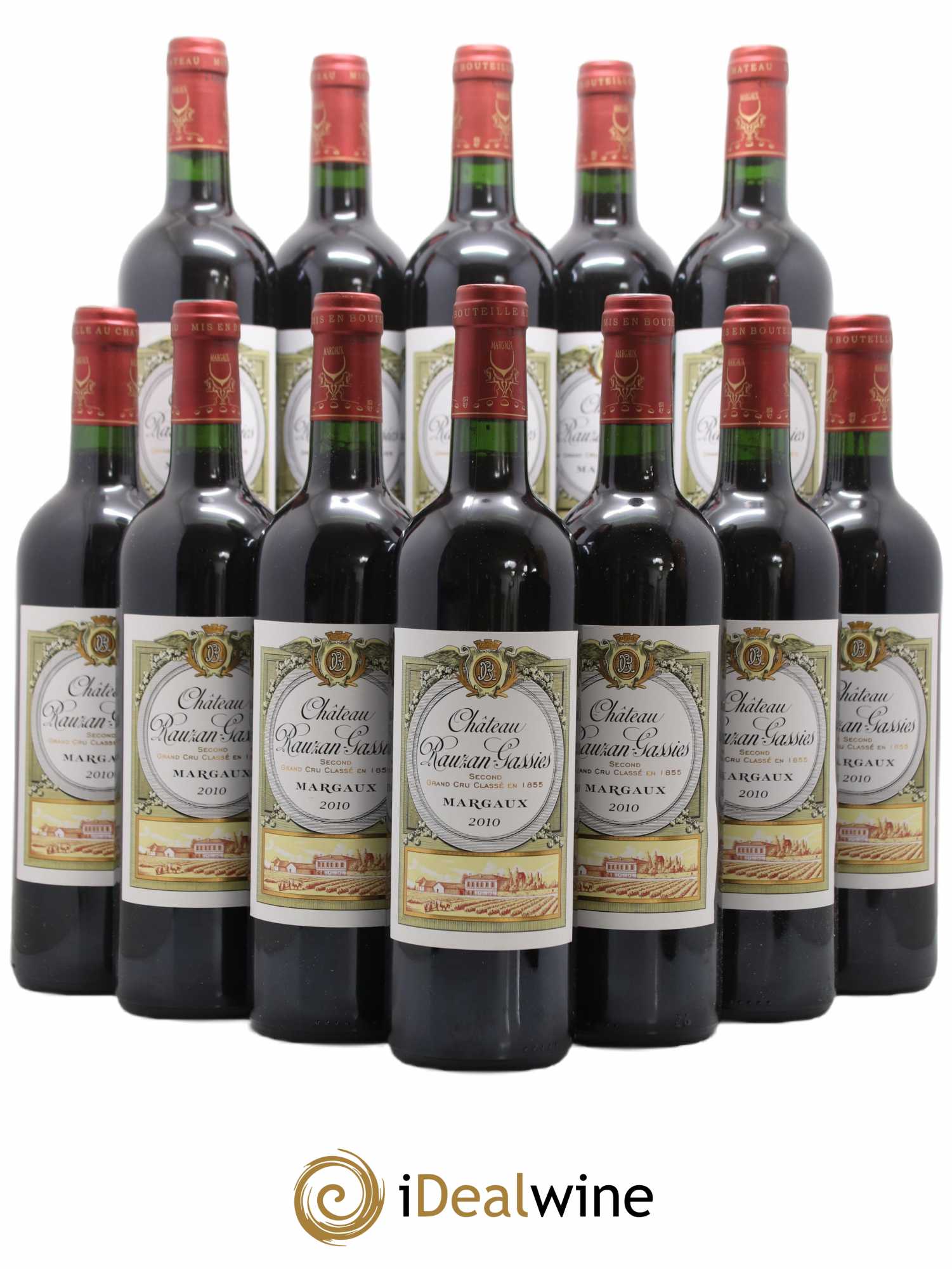 Château Rauzan-Gassies 2ème Grand Cru Classé 2010 - Lot de 12 bouteilles - 0